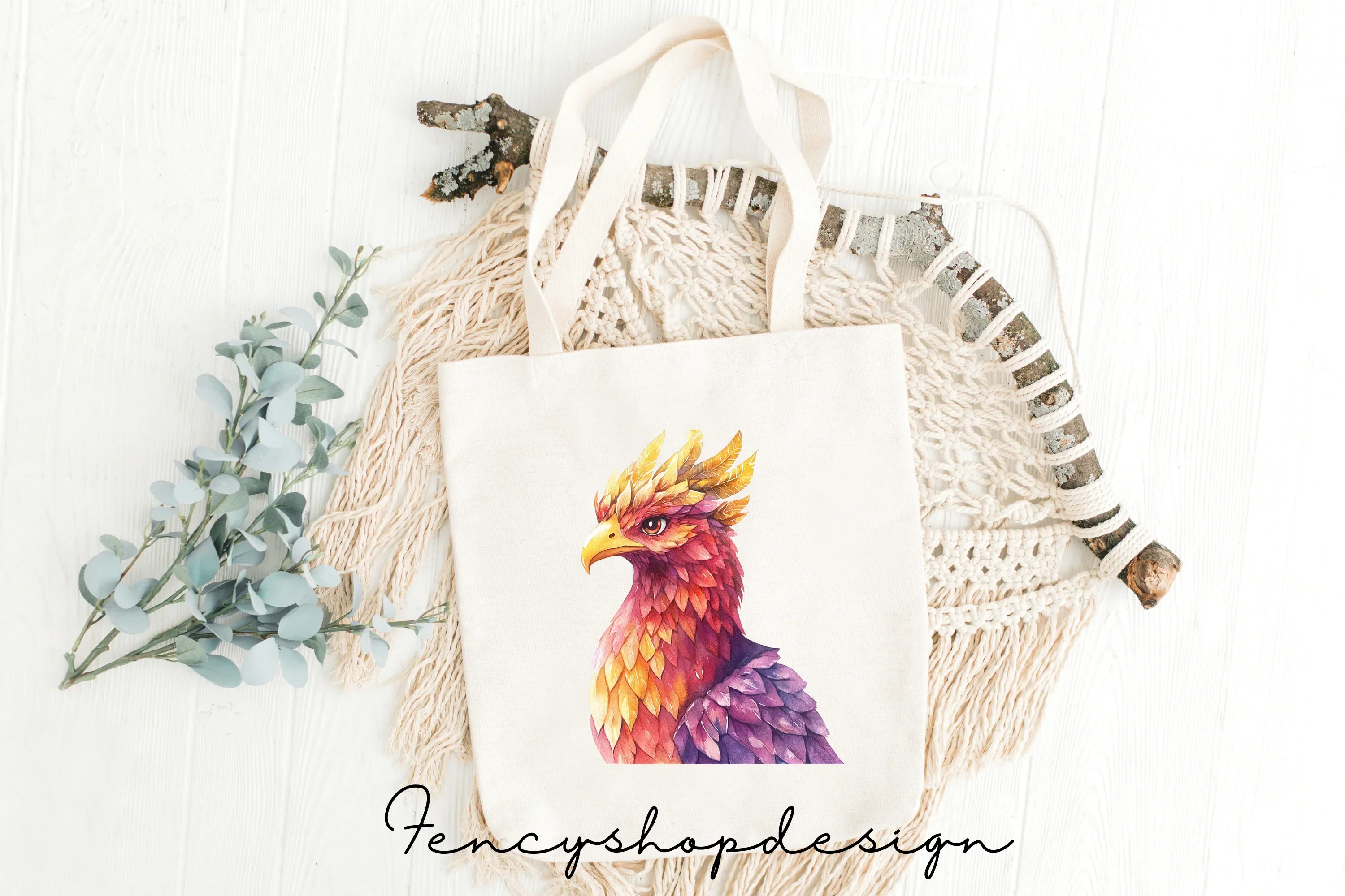 Majestic Phoenix Clipart Bundle - Image 8