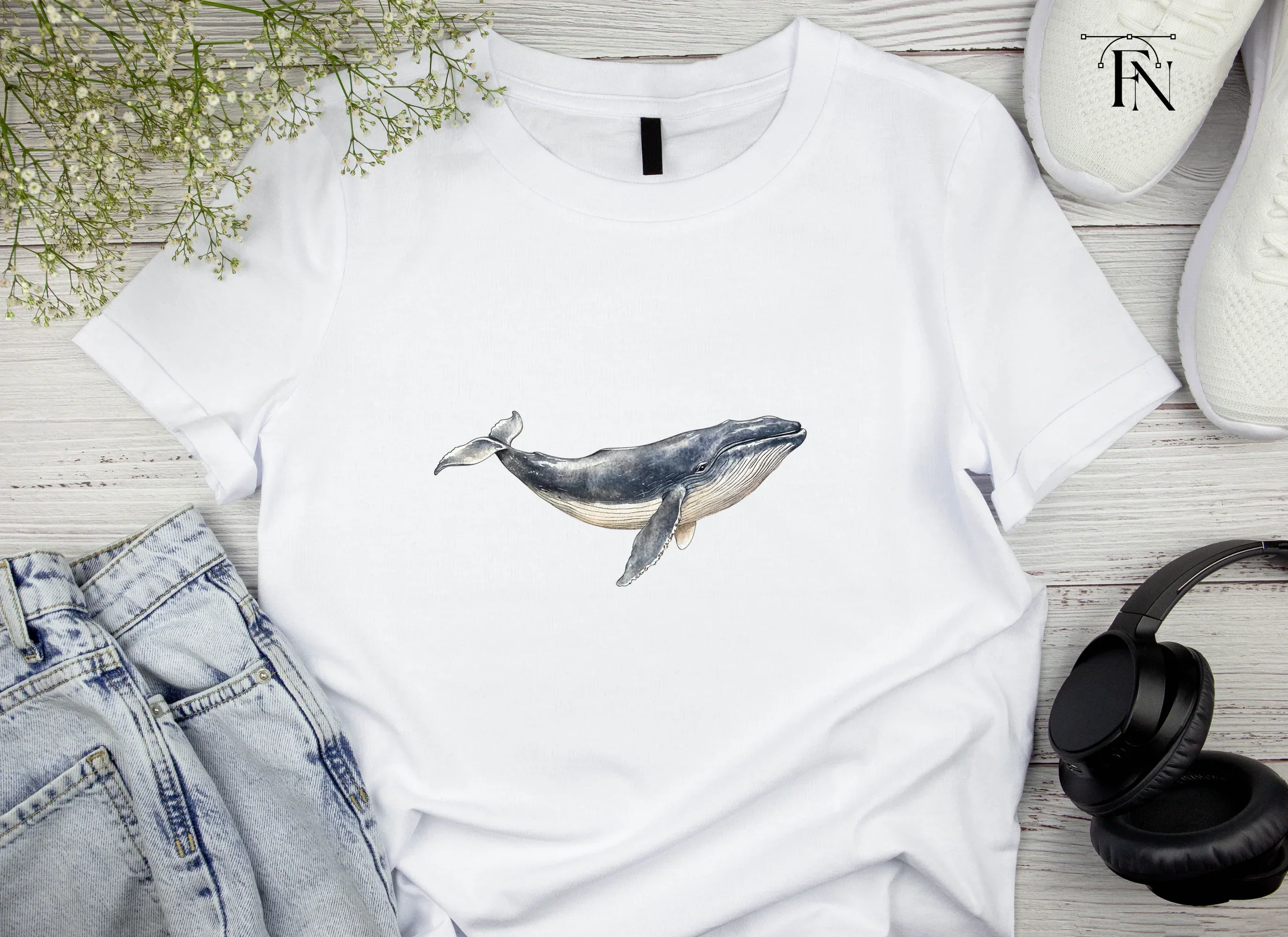 Majestic Whale Duo Clipart Bundle - Image 4