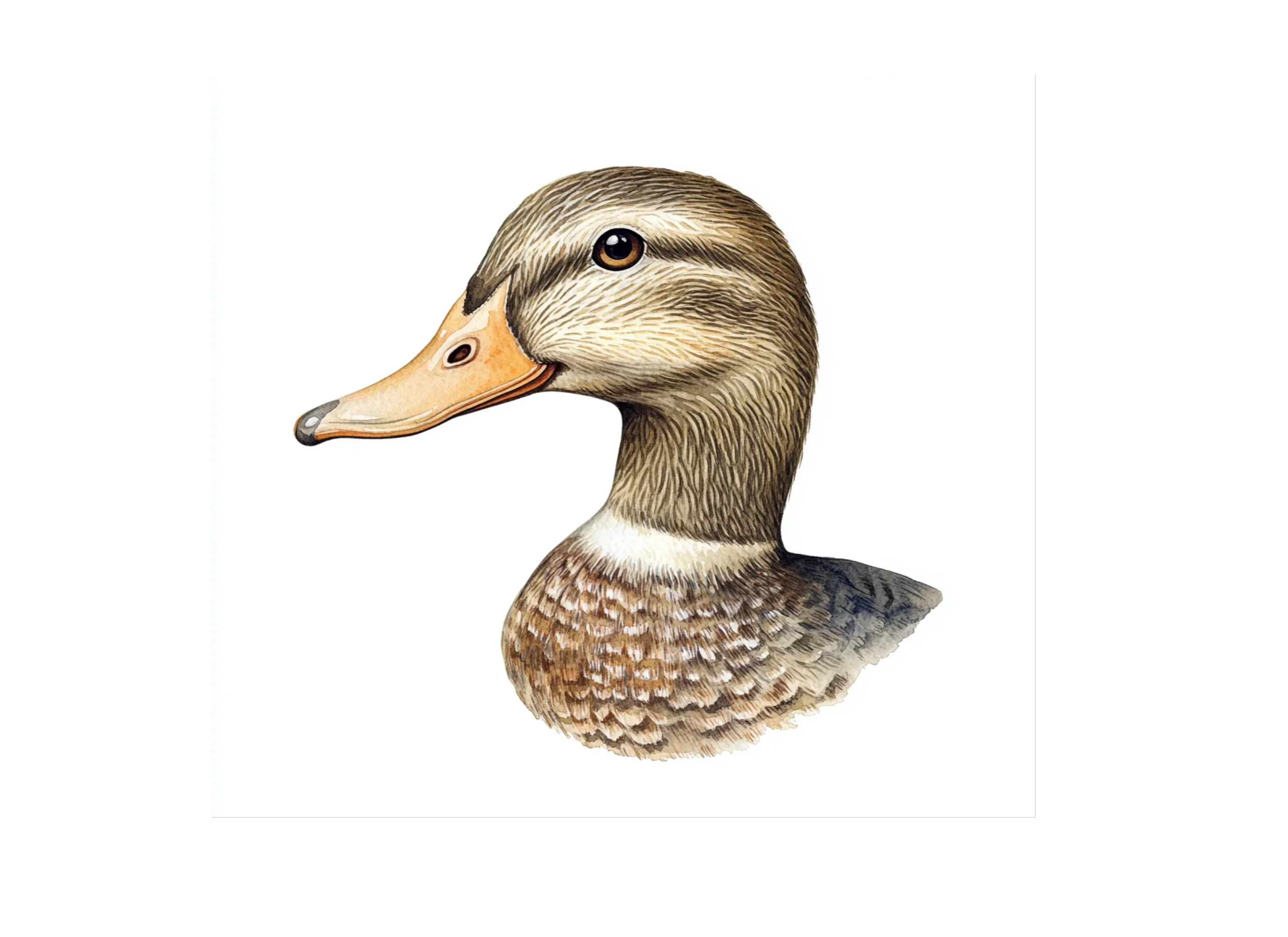 Mallard Duck Head Profile Clipart Bundle - Image 2