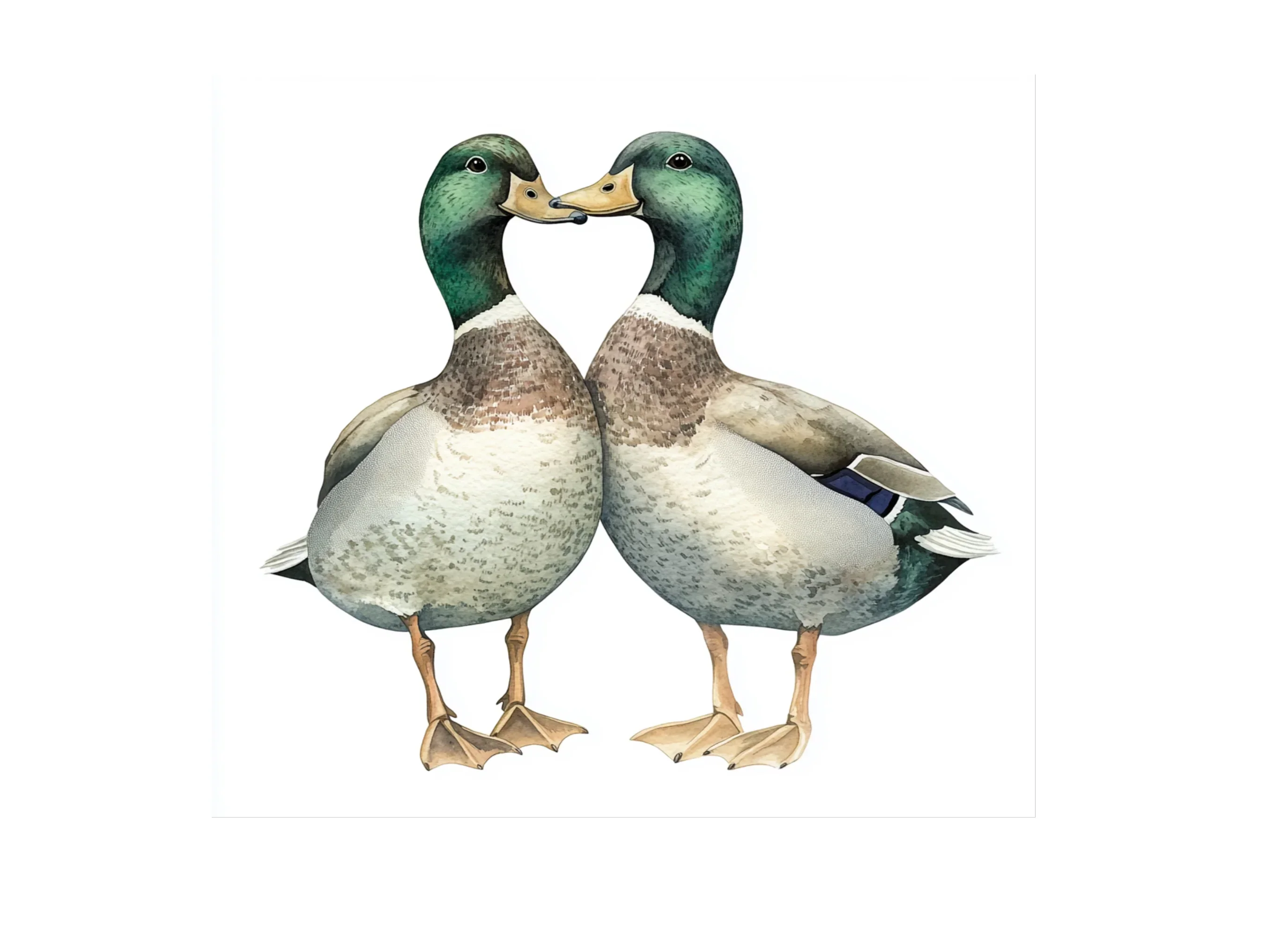 Mallard Duck Pair Clipart Bundle - Image 3