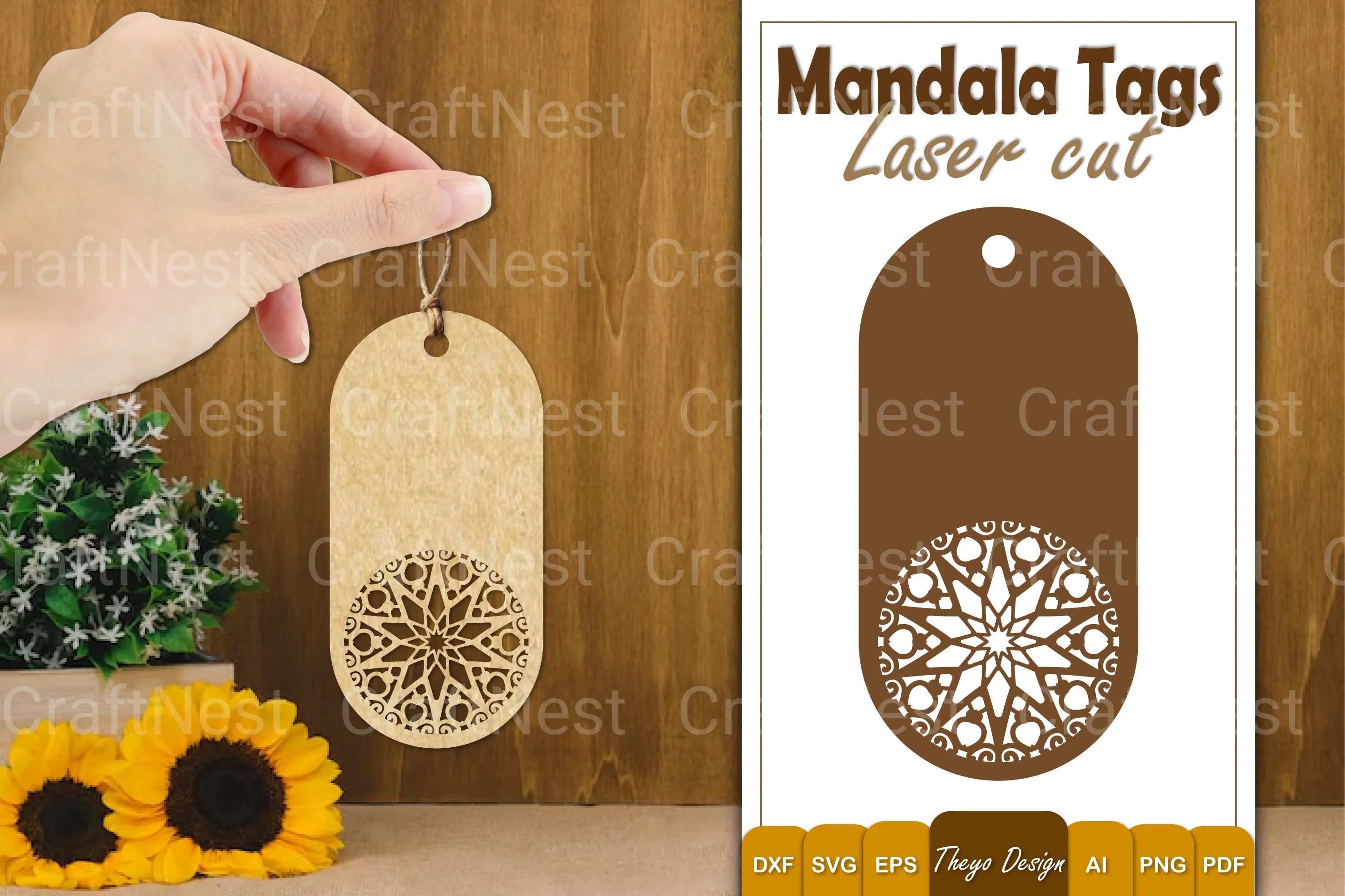Mandala Tags SVG Bundle Collection