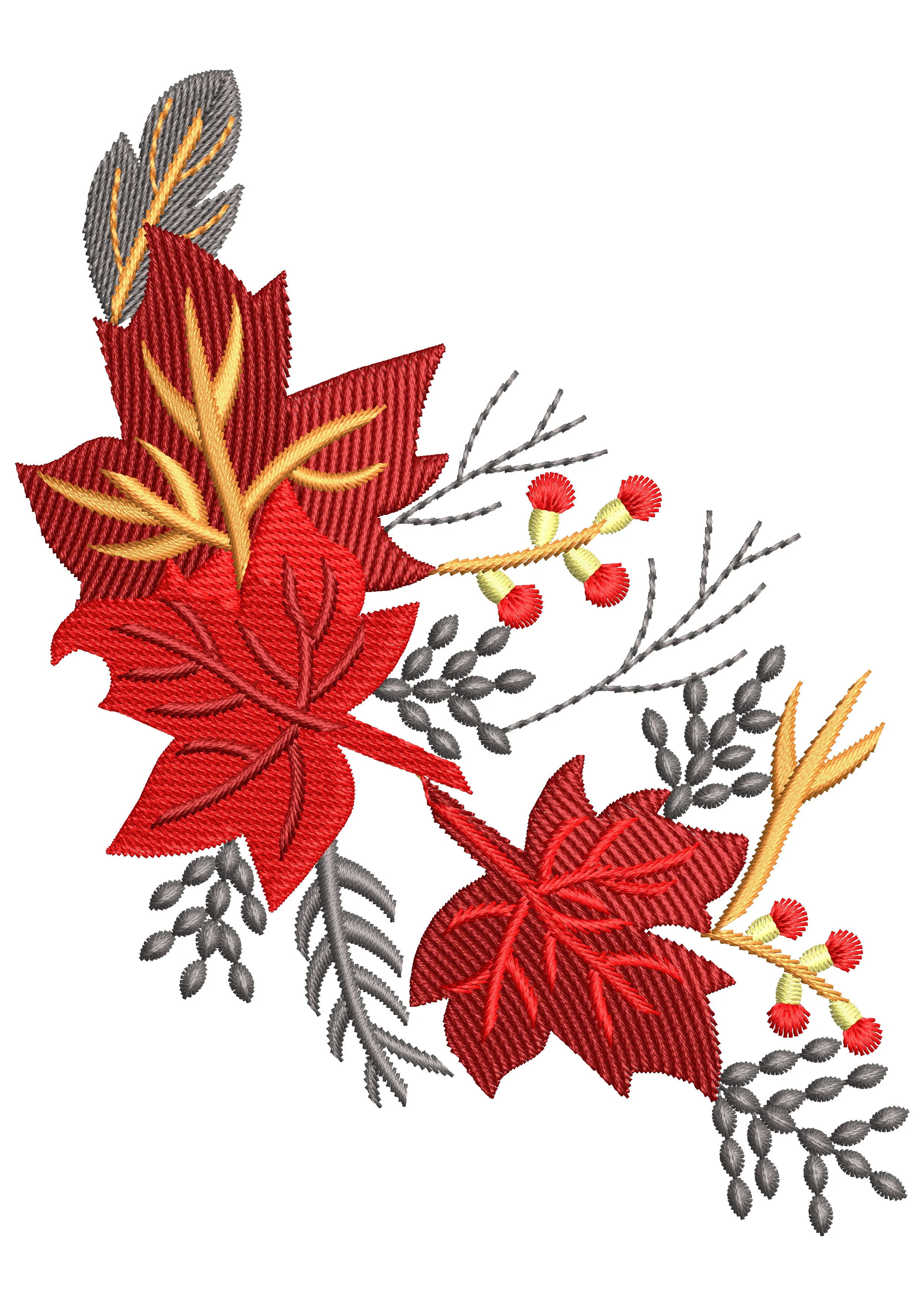 Maple Multi Embroidery Design