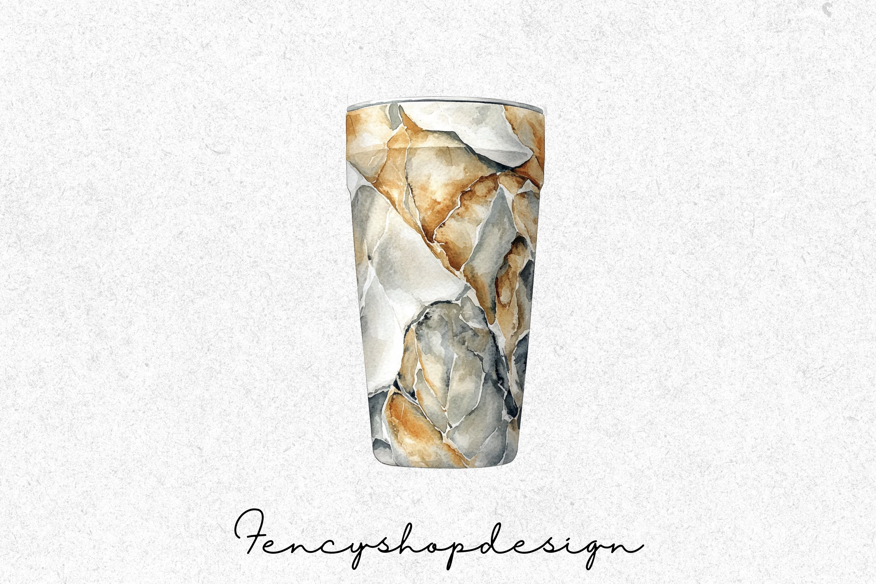 Marble Agate Tumbler Designs Clipart Bundle - Image 3