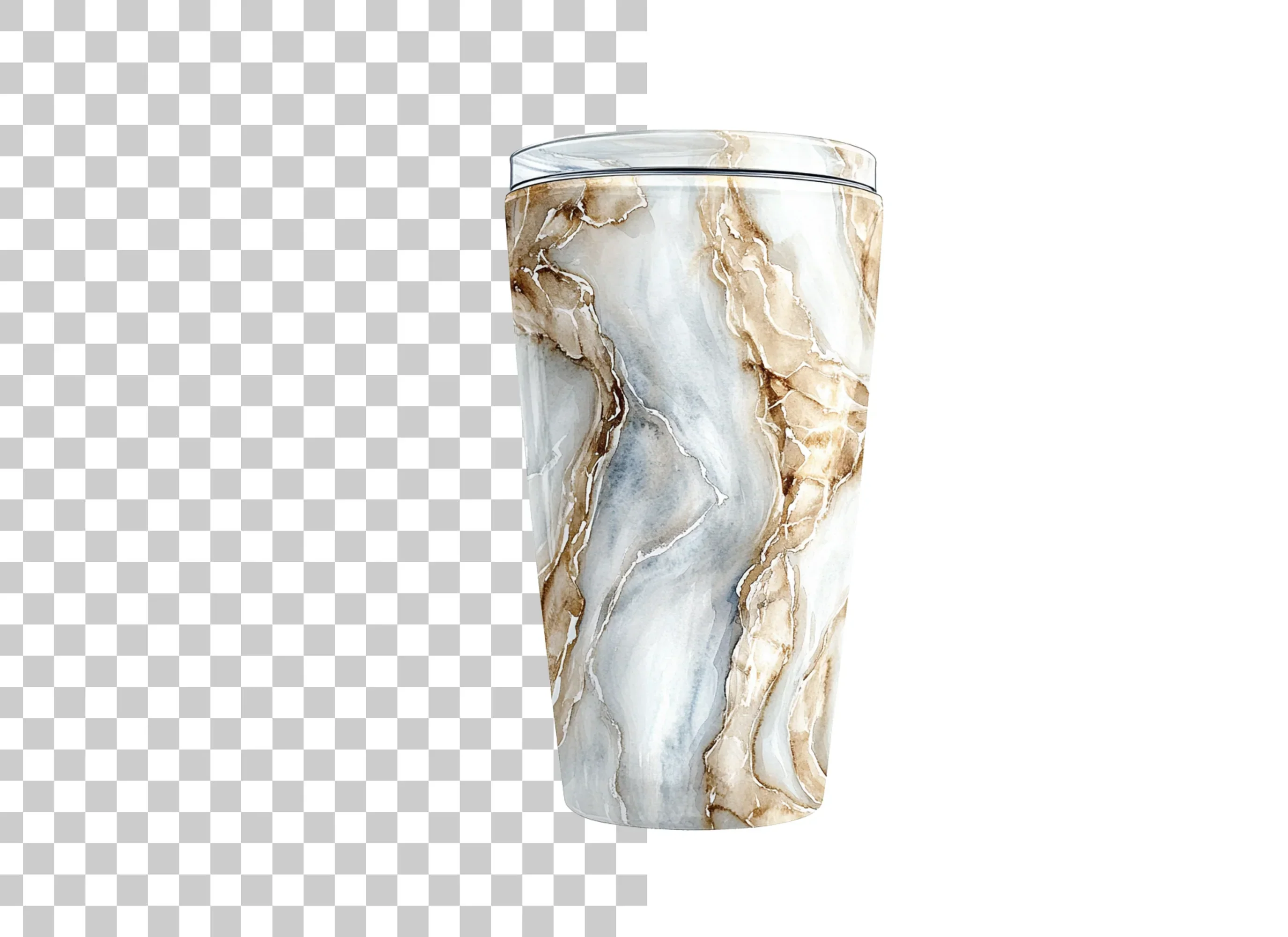 Marble Tumbler Clipart Bundle - Image 2