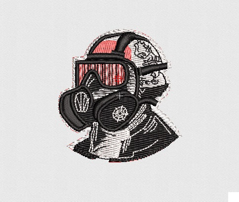 Mask Embroidery Design
