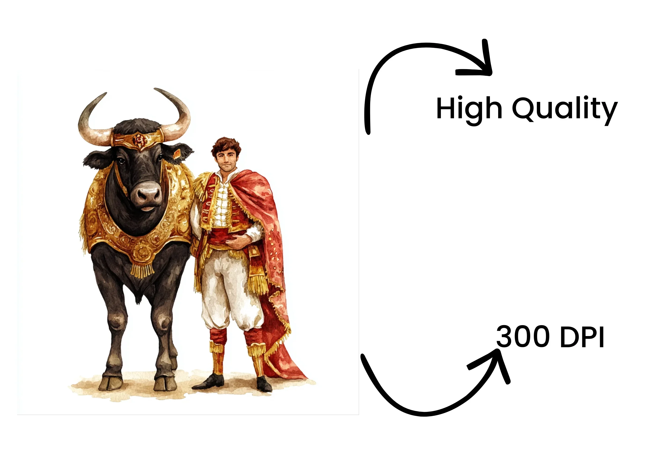 Matador and Bull Clipart Bundle - Image 4