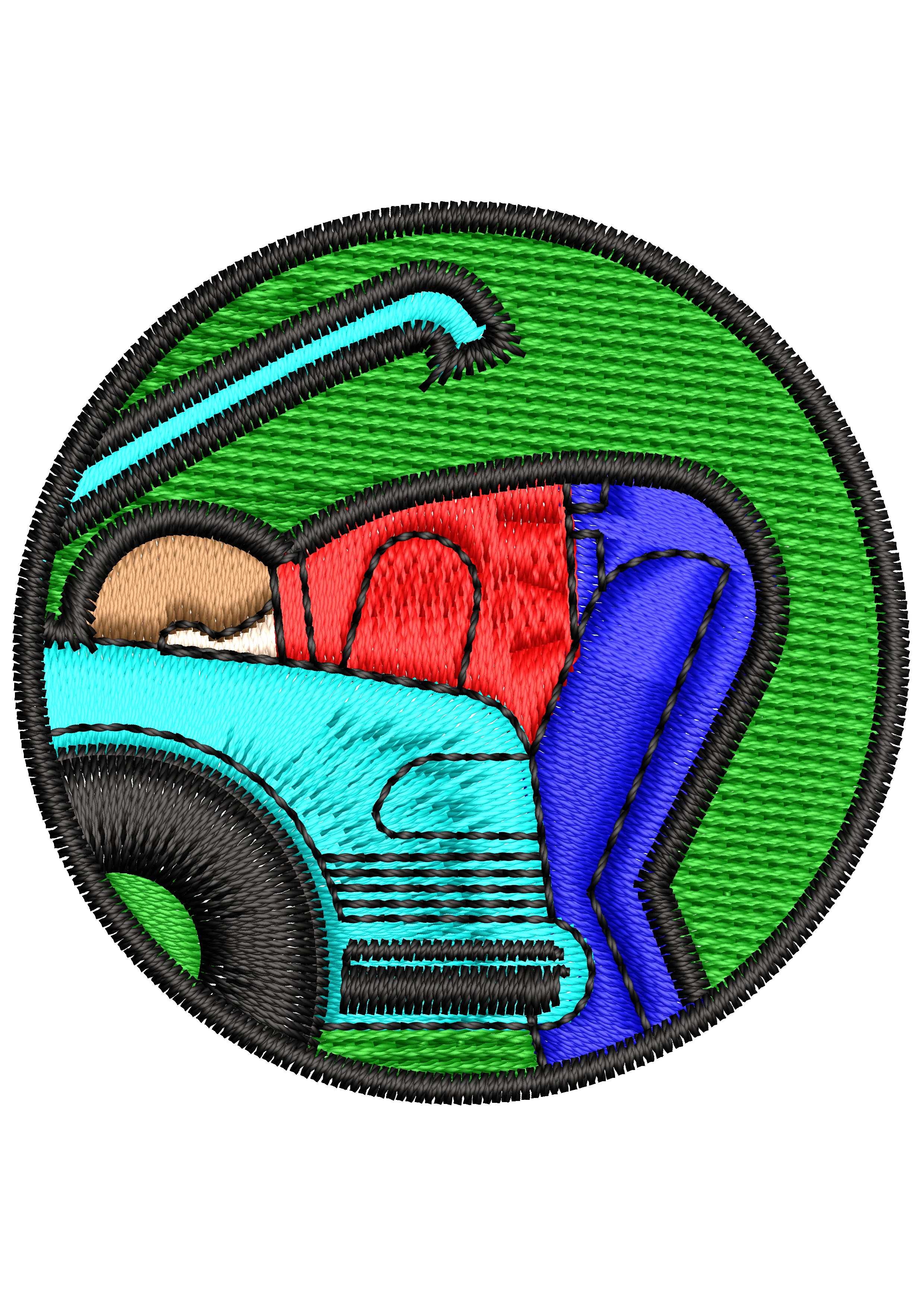 Mechanic Embroidery Design