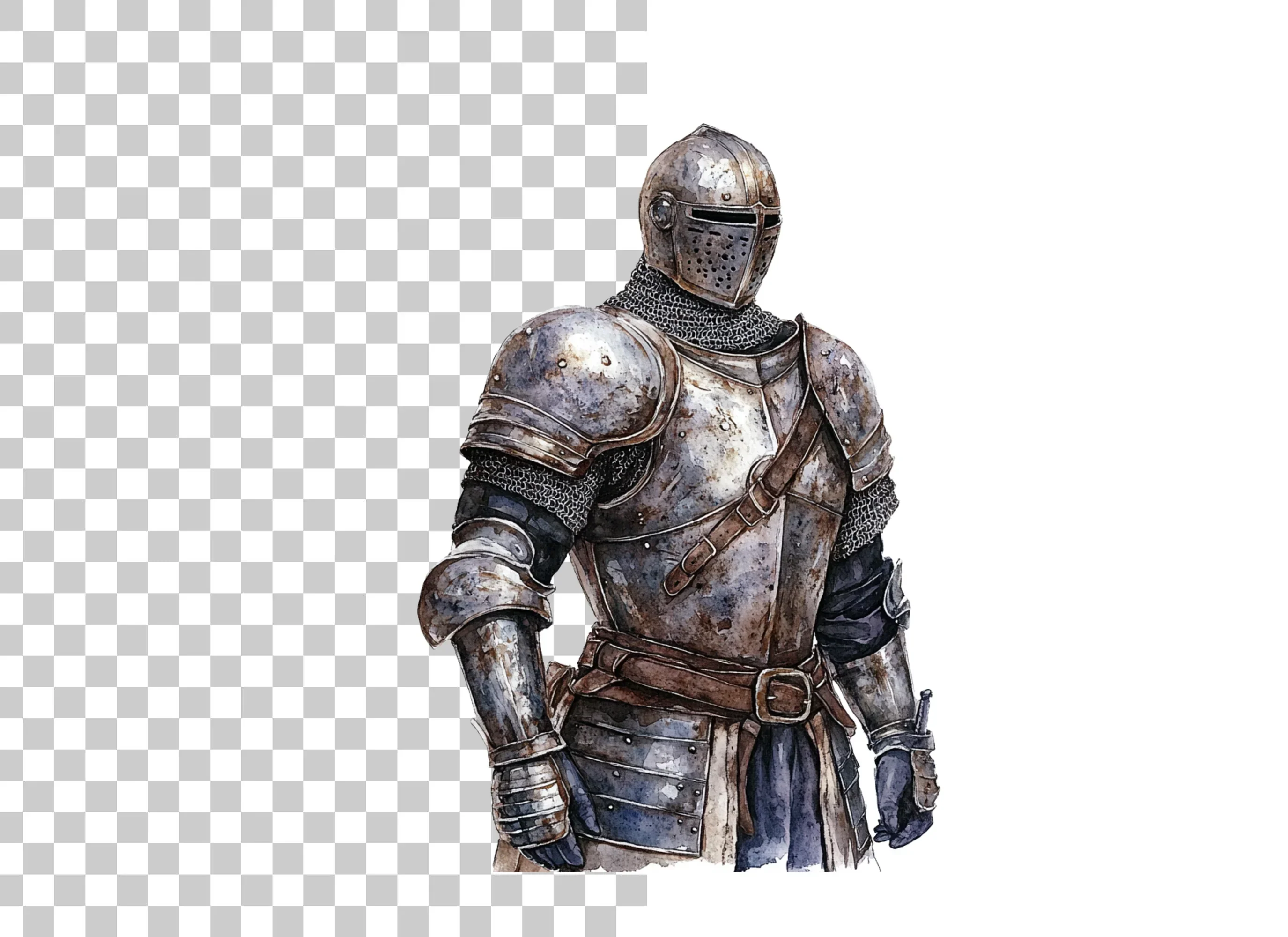 Medieval Knights in Armor Clipart Bundle - Image 2