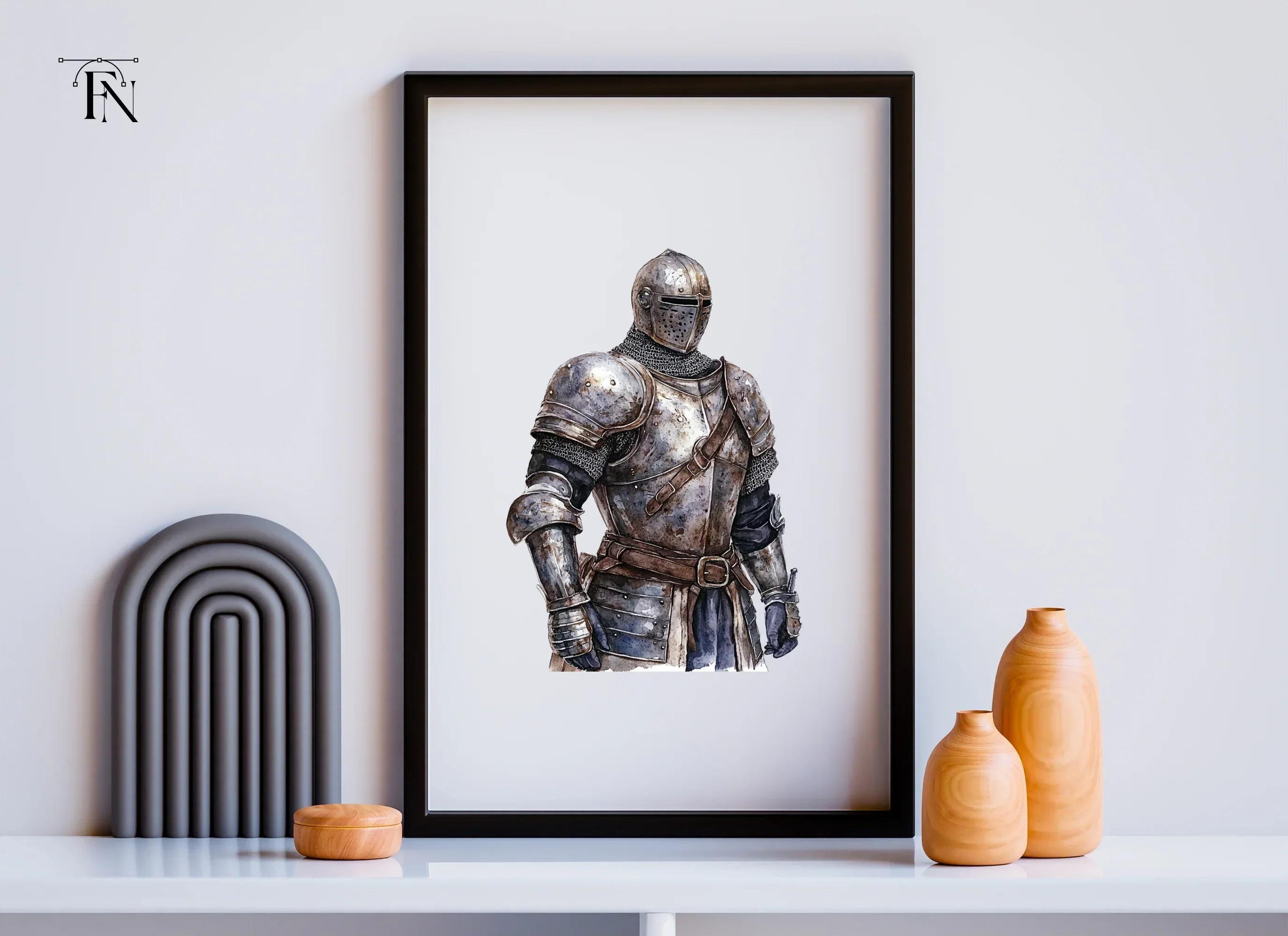 Medieval Knights in Armor Clipart Bundle - Image 6