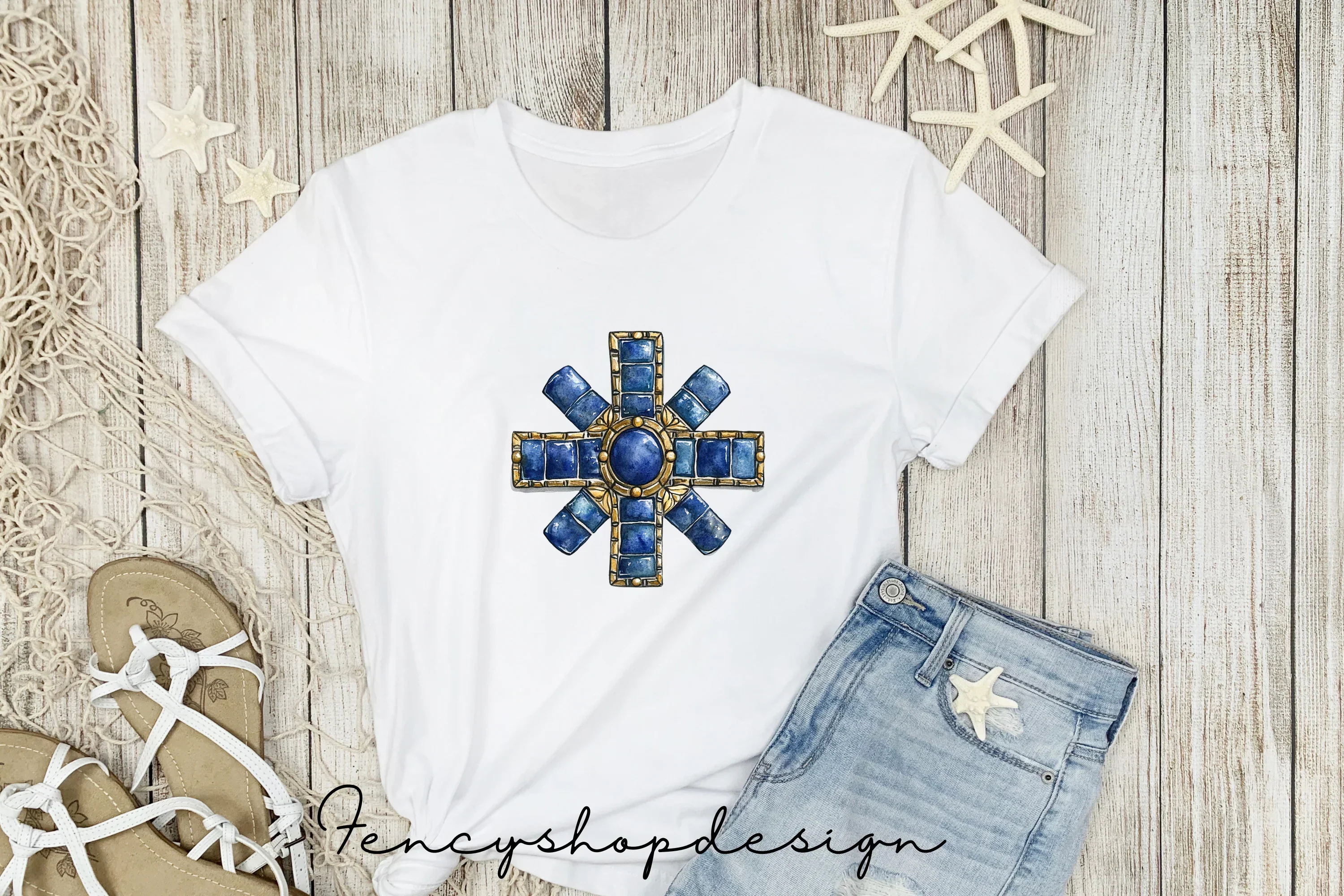 Mediterranean Tile Mosaic Clipart Bundle - Image 4