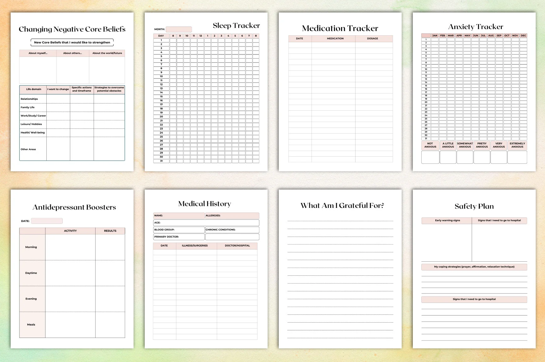 Mental Self Care Workbook for Personal Growth - Image 4