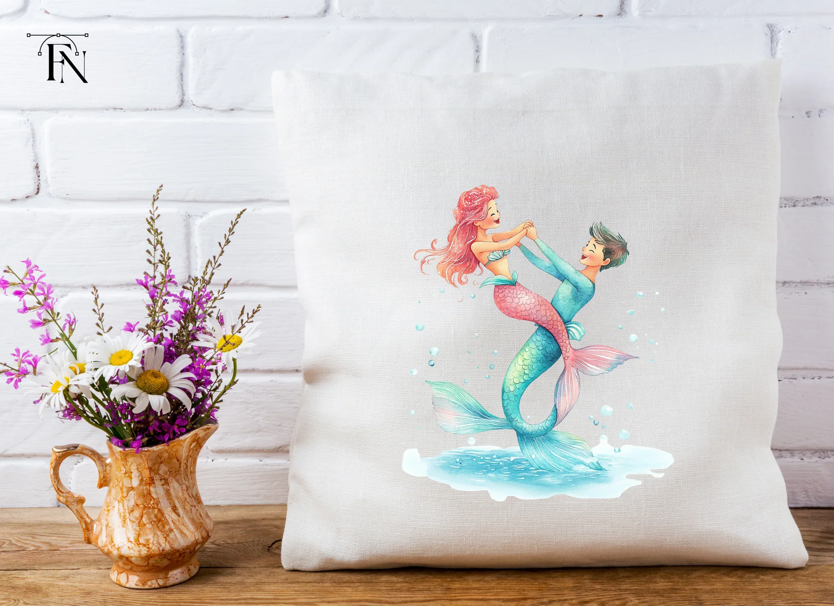 Mermaid Family Fun Clipart Bundle - Image 4