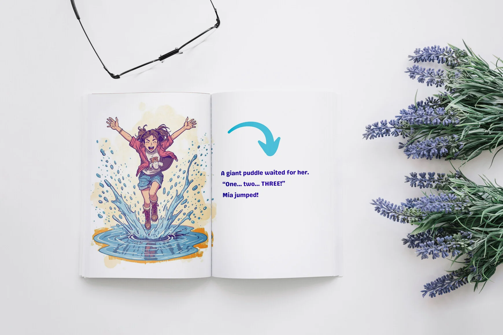 Mia's Sparkling Puddle Jumps Book - Image 3