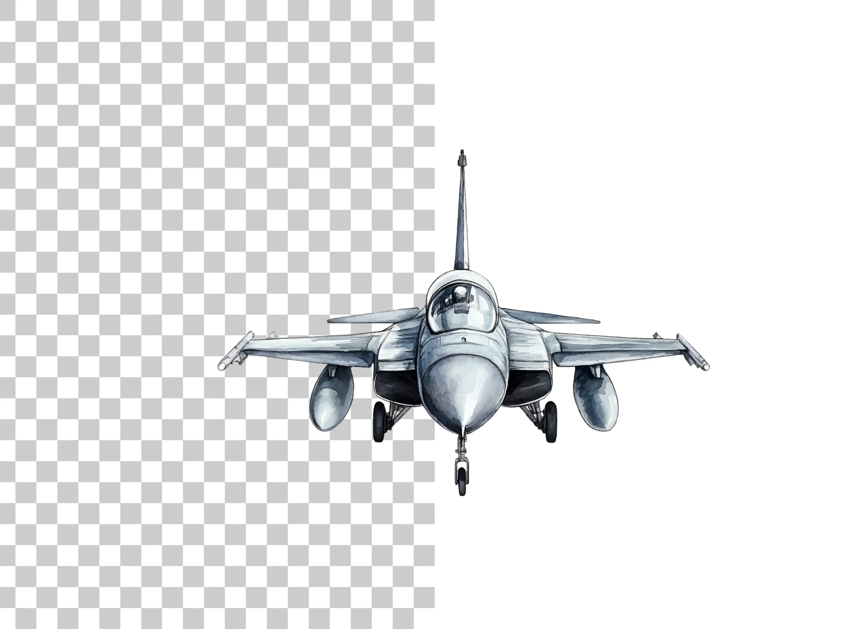Military Fighter Jets Clipart Bundle - Image 6