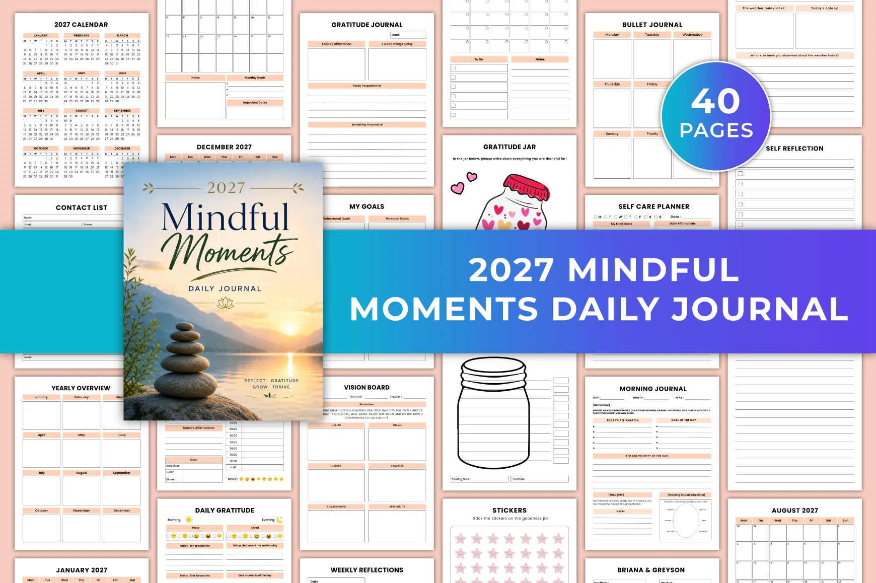 Mindful Moments Daily Journal