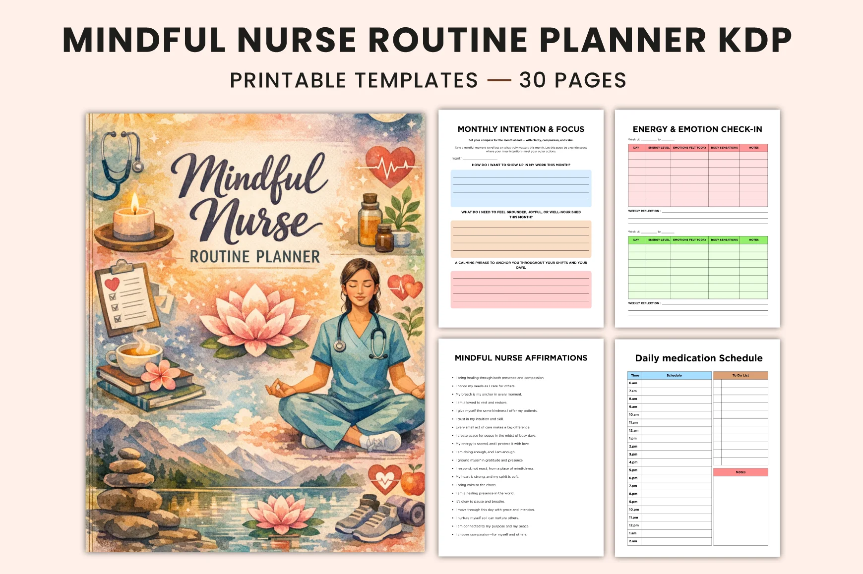 Mindful Nurse Routine Planner