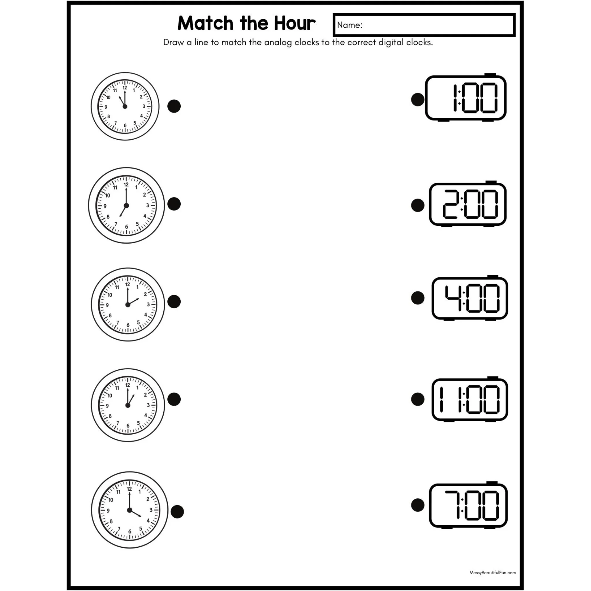 Missing Time Clock Cut and Paste Worksheets - Image 4
