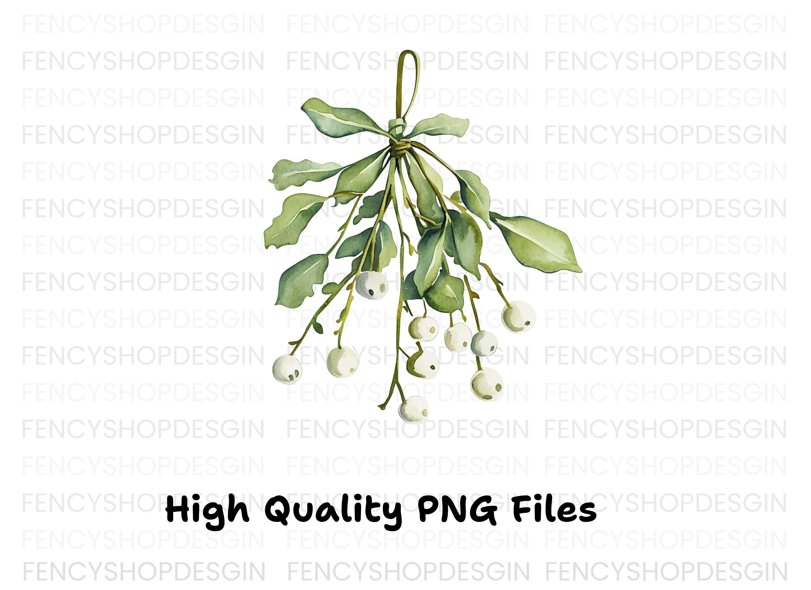 Mistletoe Clipart Bundle - Image 3