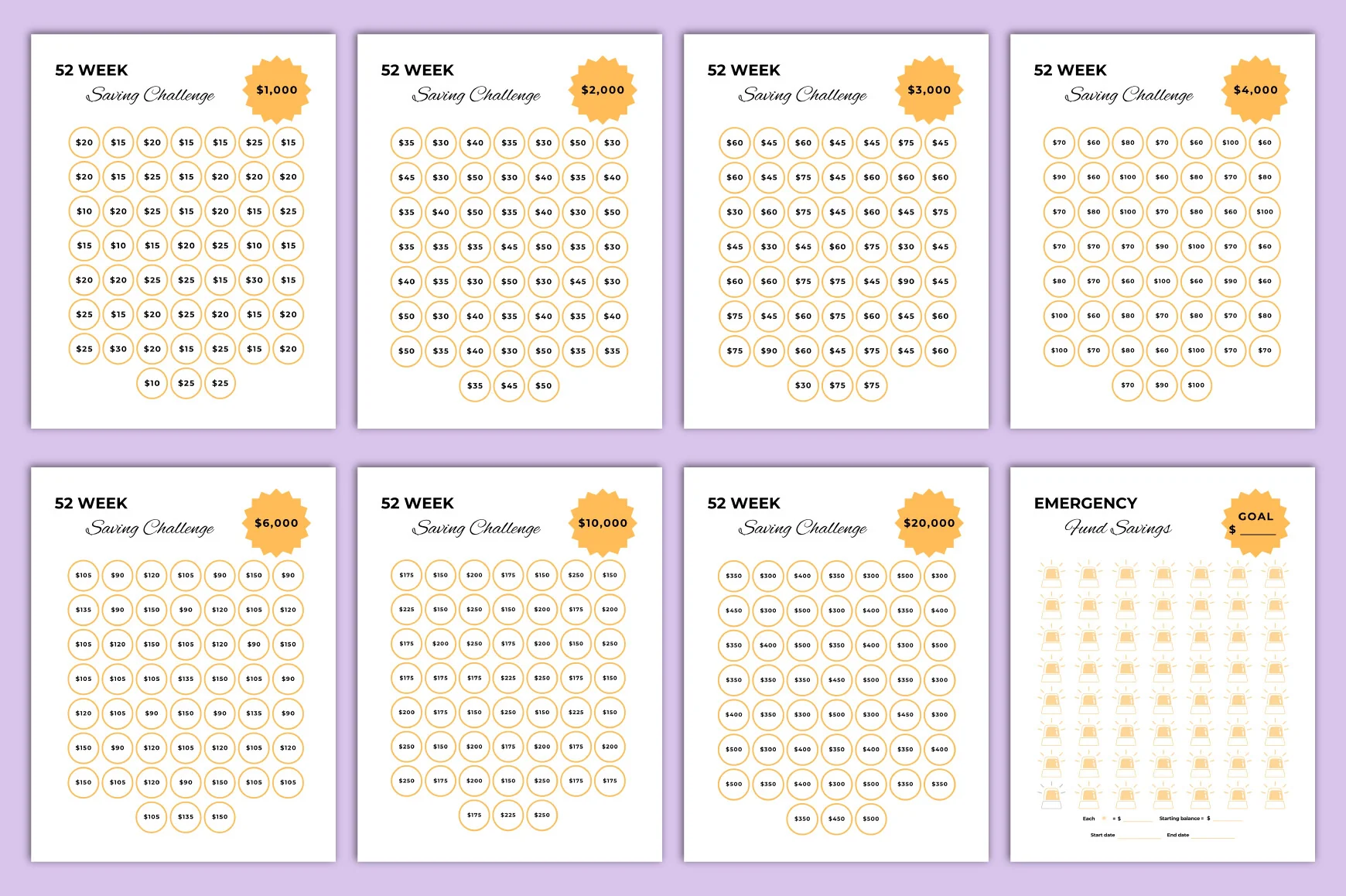 Money Saving Challenge Planner - Image 5