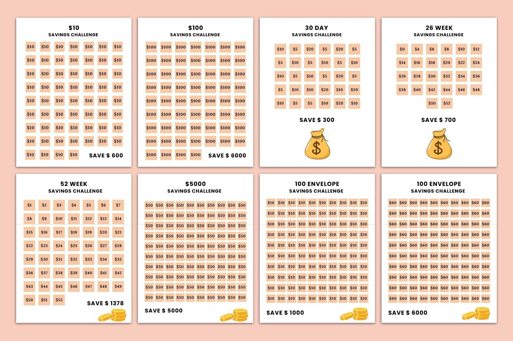 Money Saving Challenges Planner - Image 3