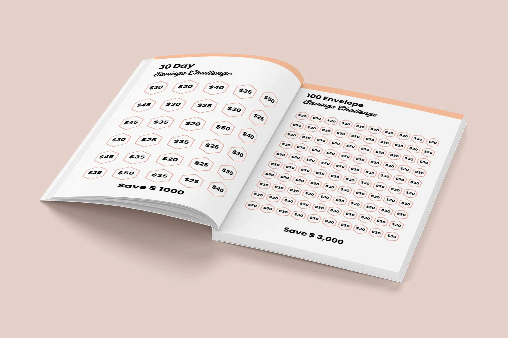 Money Saving Goals Challenge Planner - Image 3