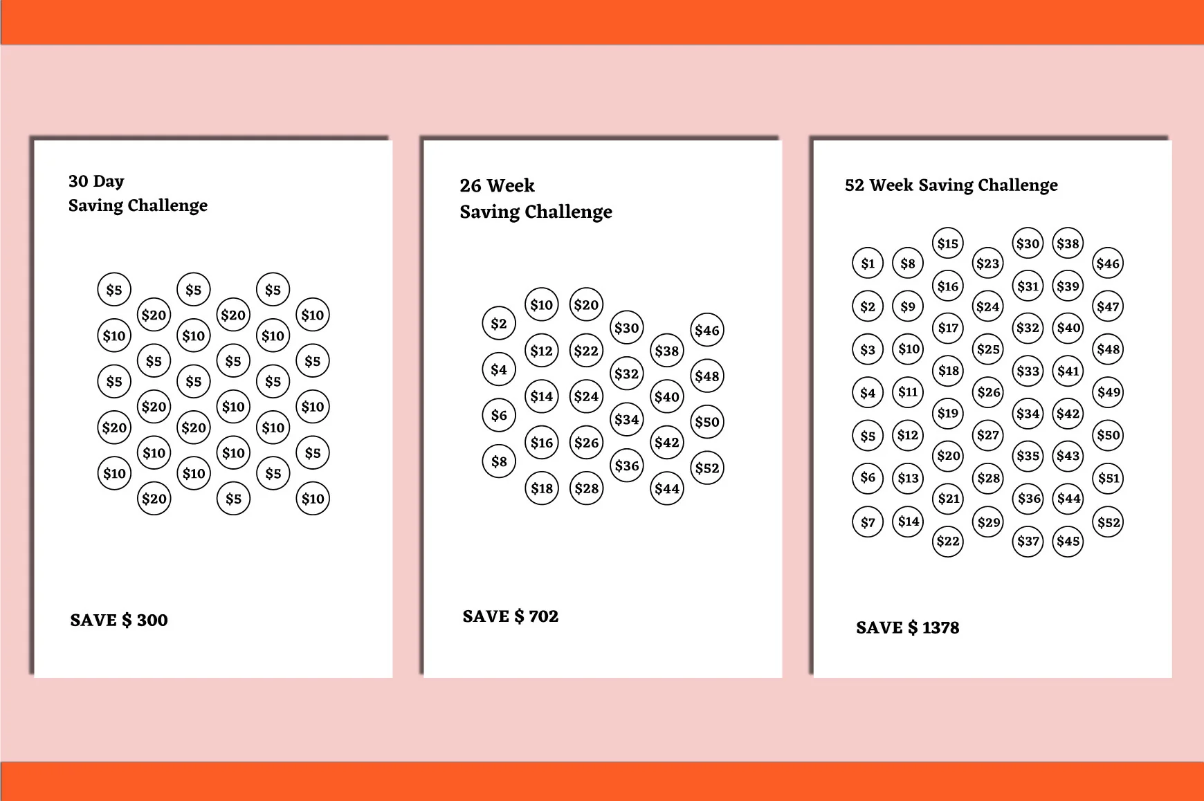 Money Savings Challenges Planner - Image 5