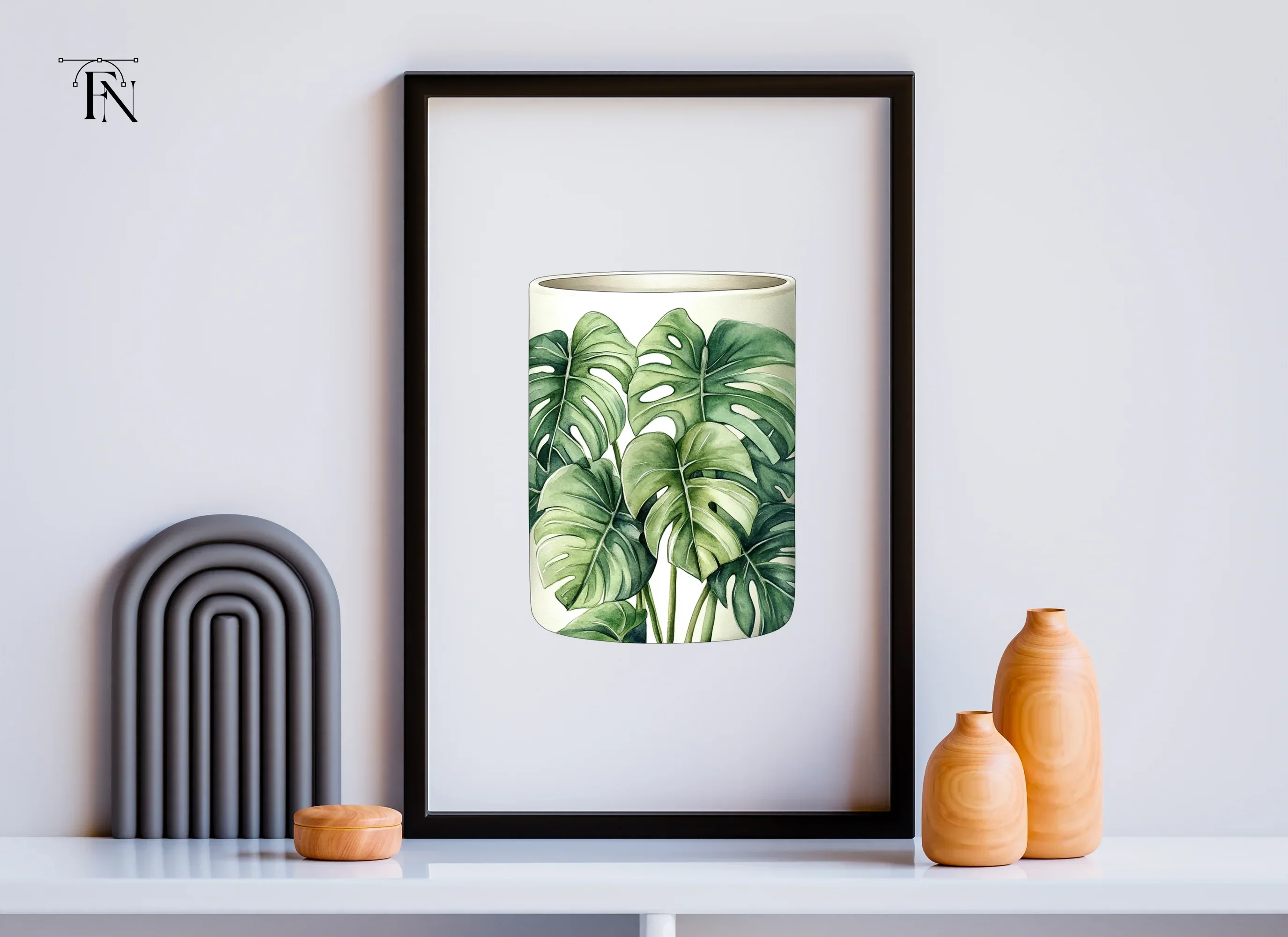 Monstera Leaves Tropical Clipart Bundle - Image 6