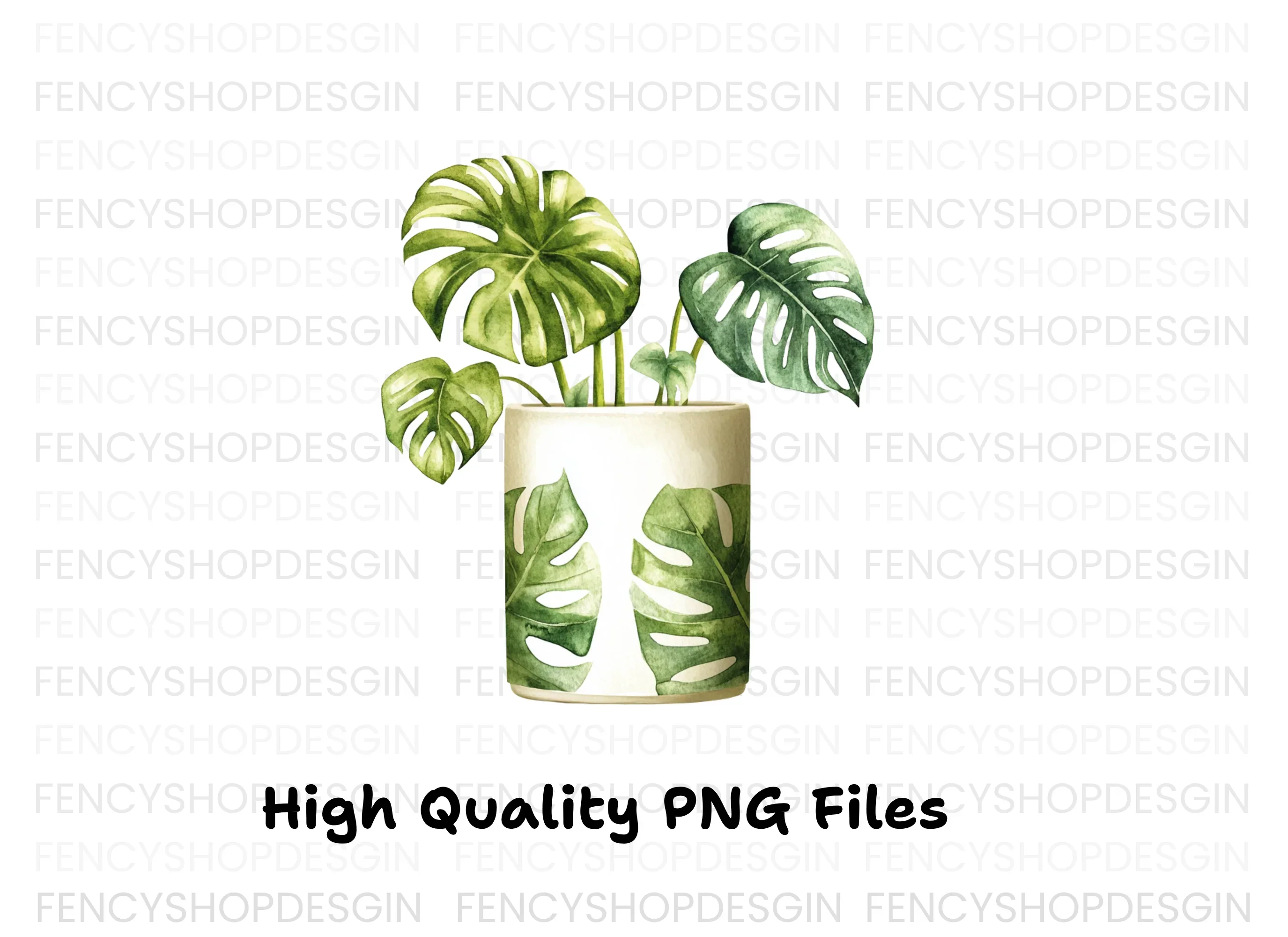 Monstera Plant Clipart Bundle - Image 2
