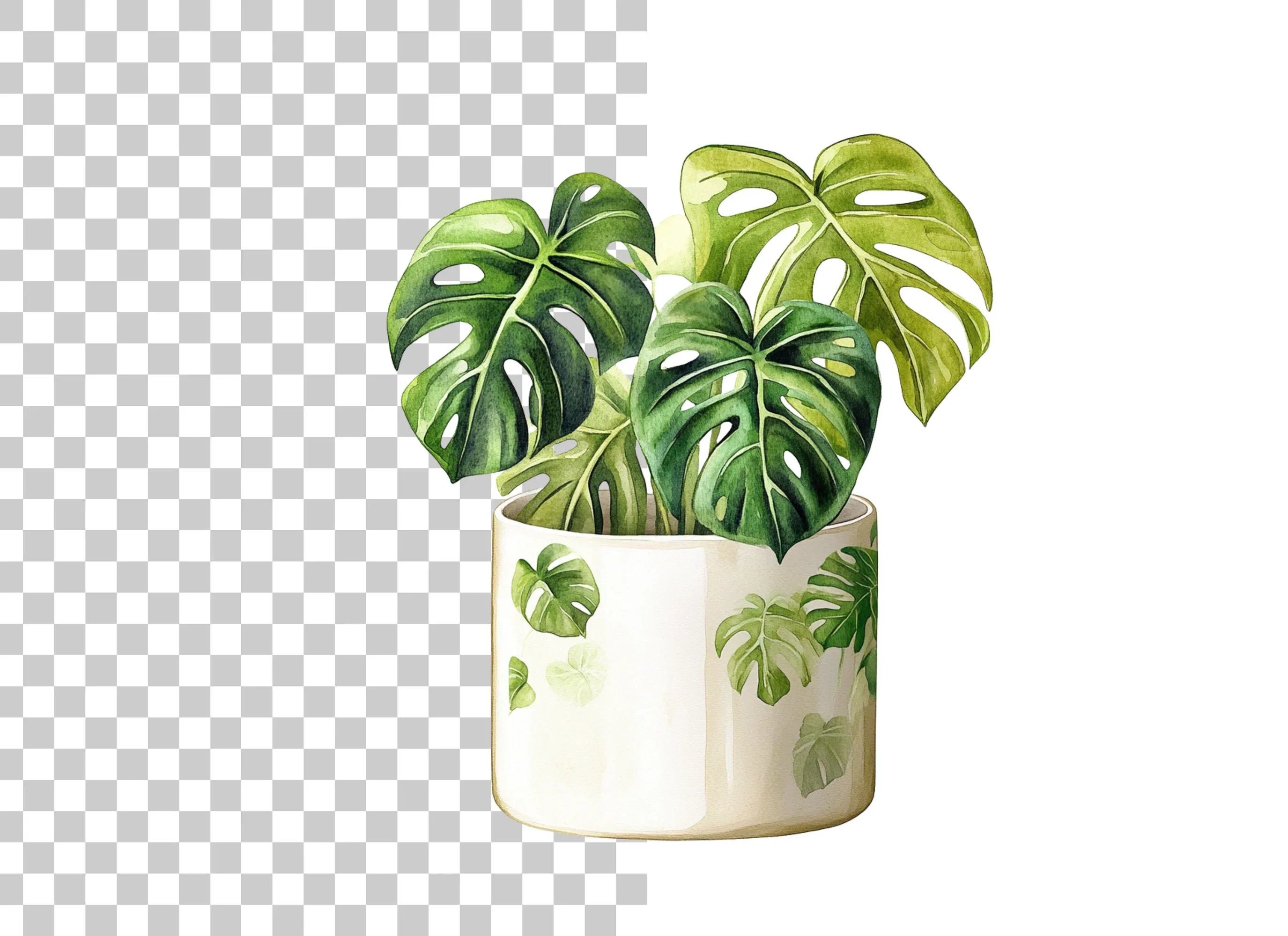 Monstera Plant Clipart Bundle - Image 6