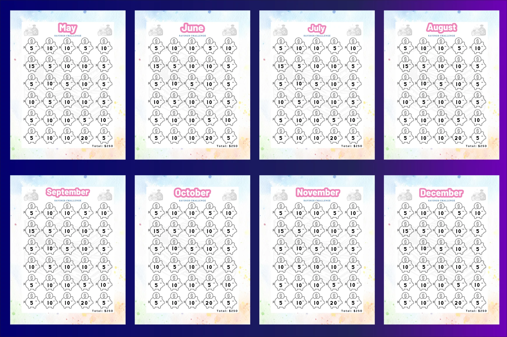 Month Savings Challenge Planner - Image 4