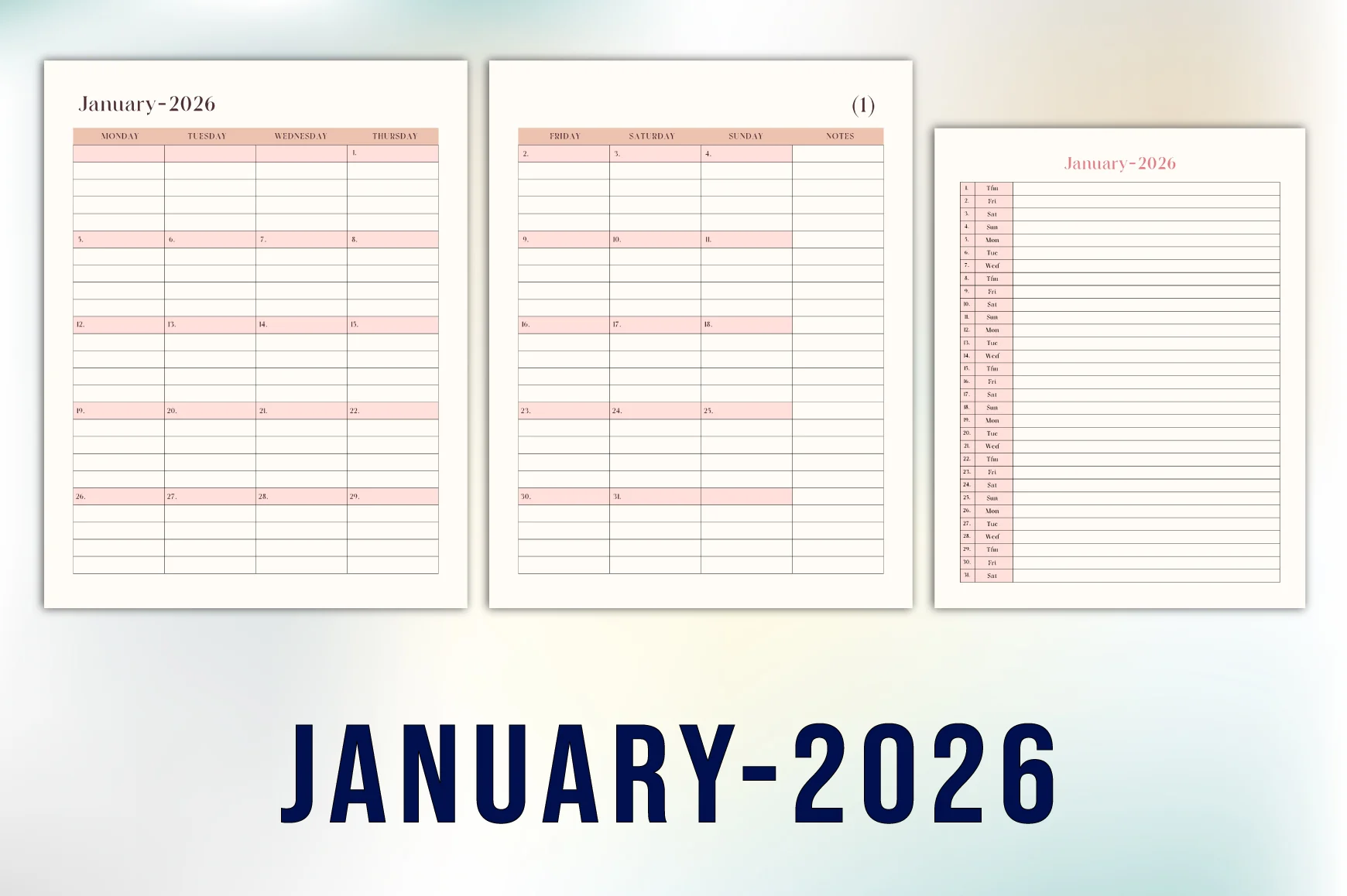 Monthly Format Planner - Image 2