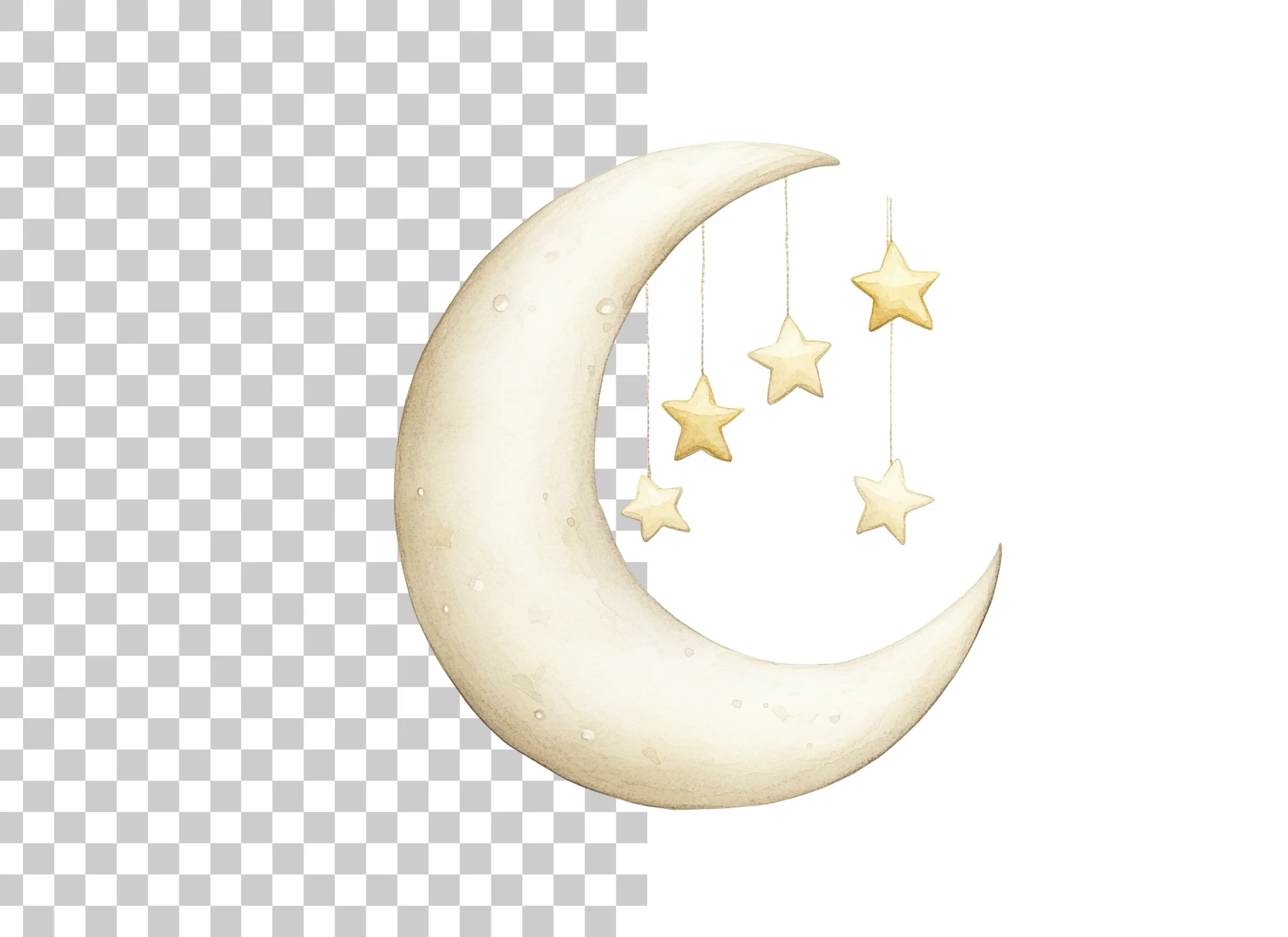 Moon and Stars Clipart Bundle - Image 2