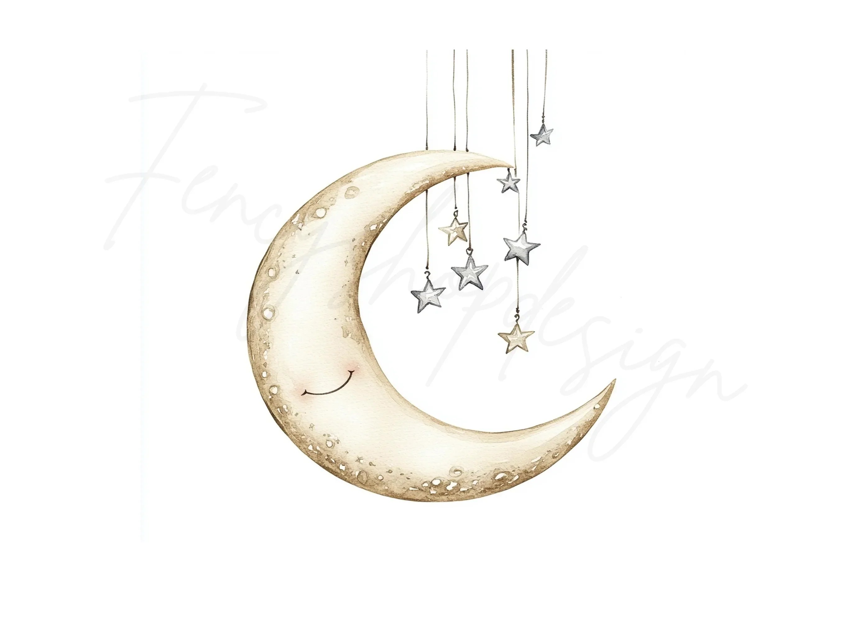 Moon and Stars Clipart Bundle - Image 3