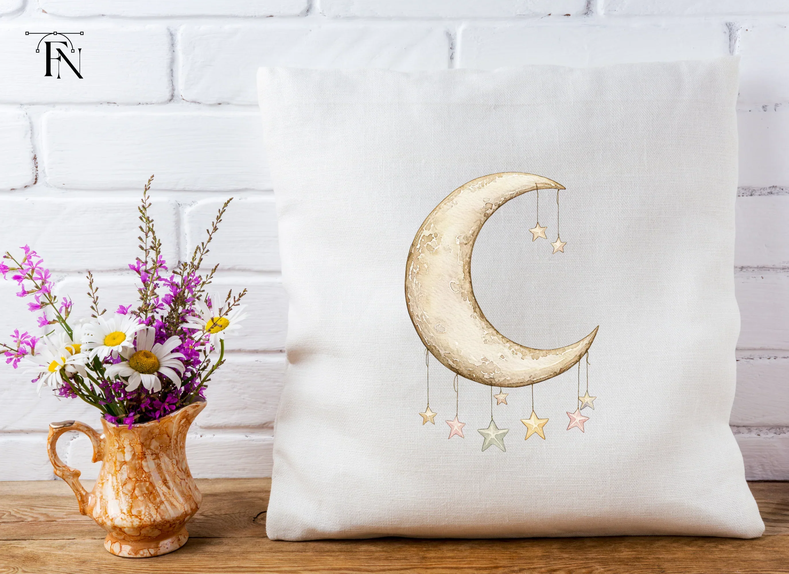 Moon and Stars Clipart Bundle - Image 3