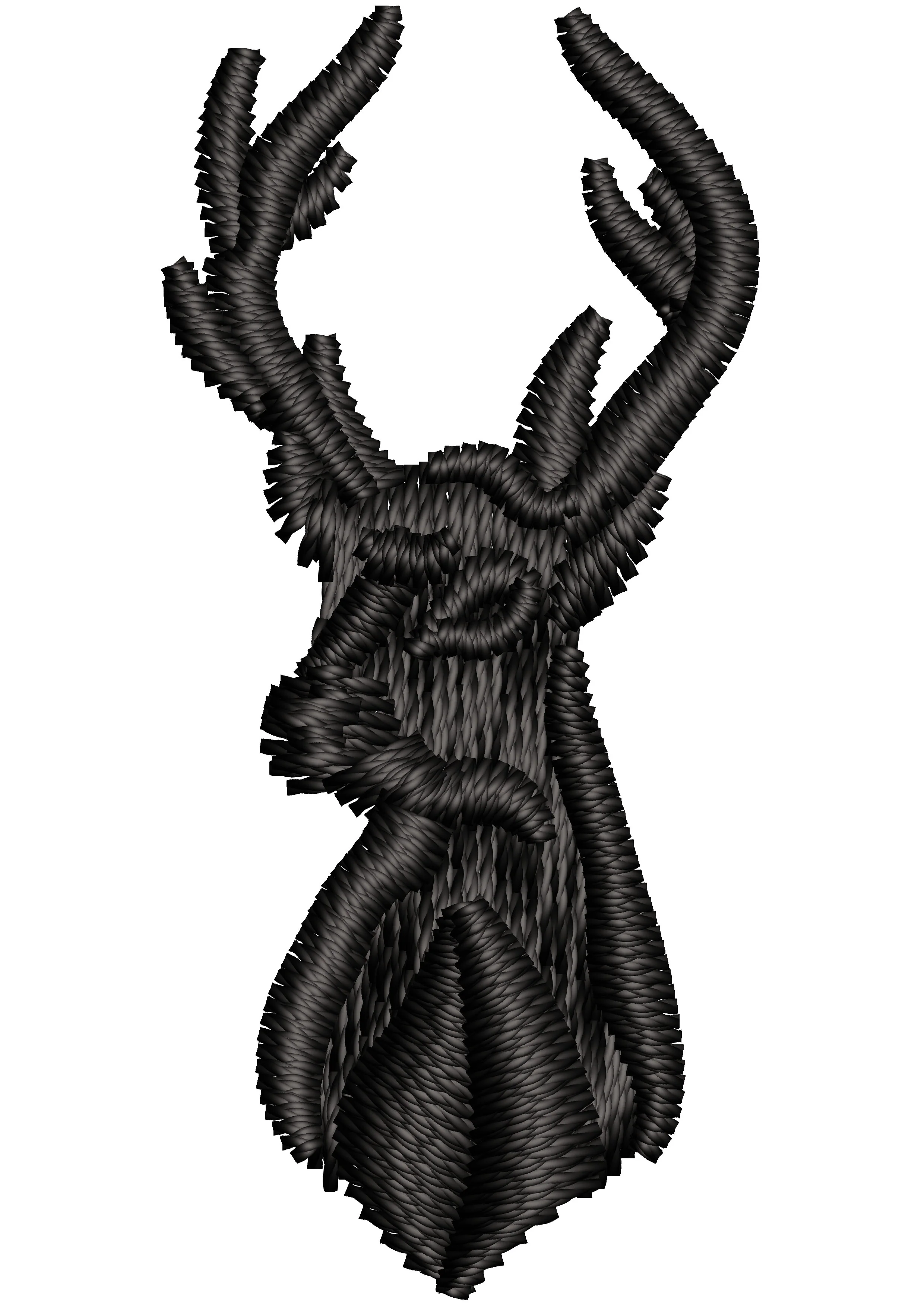 Mountain Deer Embroidery Design