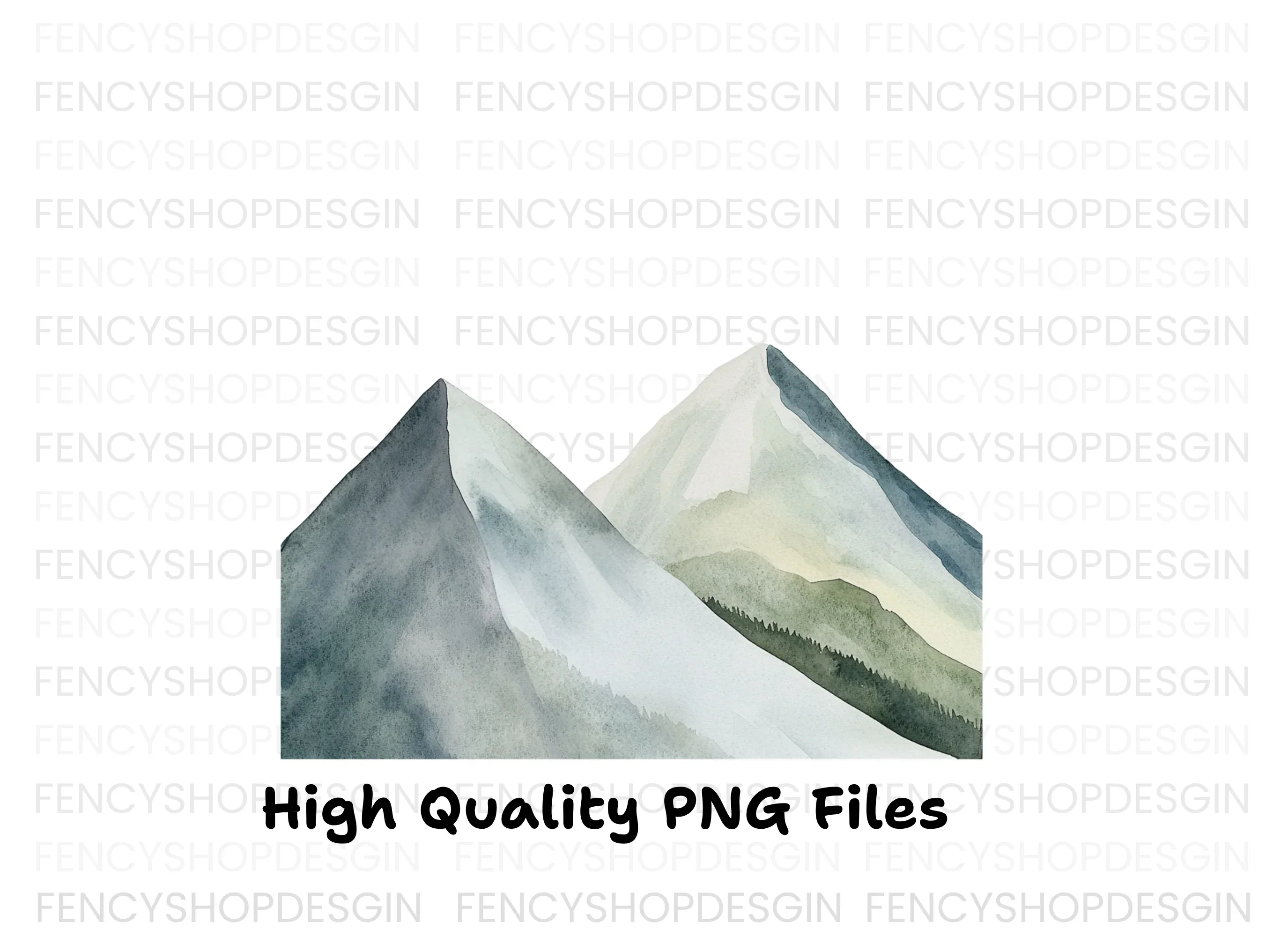 Mountain Landscape Clipart Bundle - Image 3