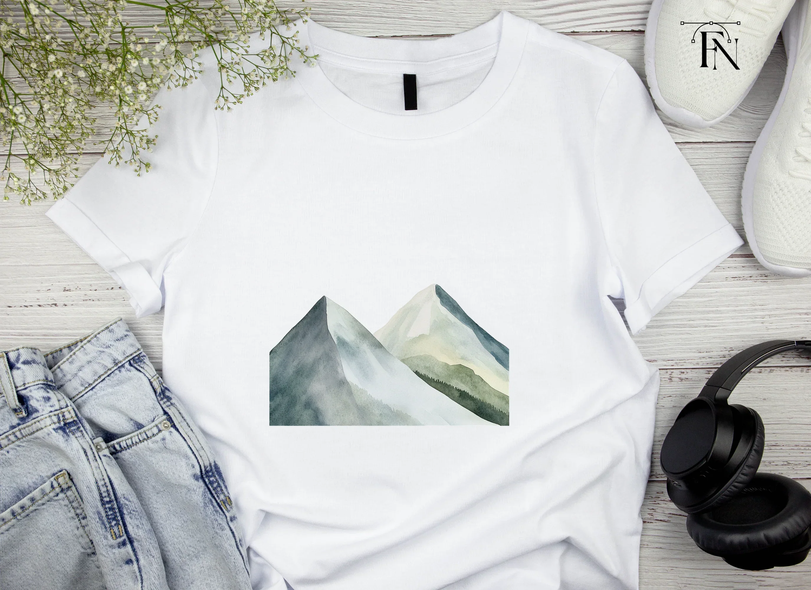 Mountain Landscape Clipart Bundle - Image 4
