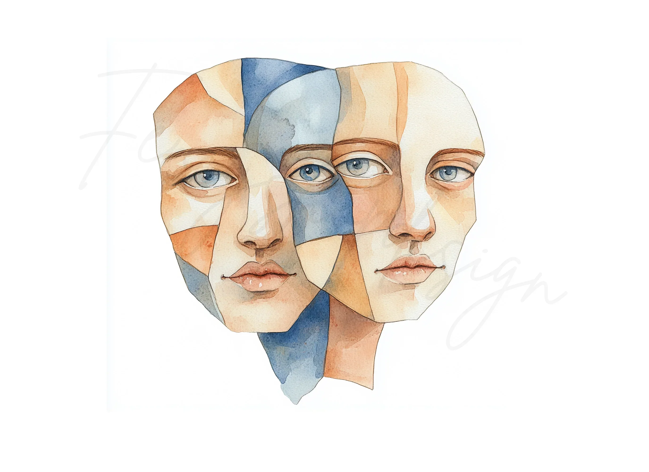Multi Face Abstract Clipart Bundle - Image 2