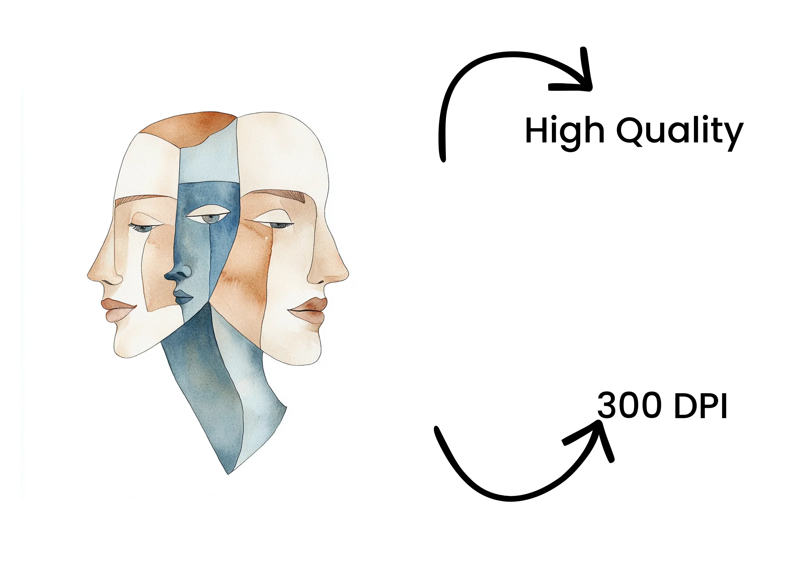 Multi Face Abstract Clipart Bundle - Image 4