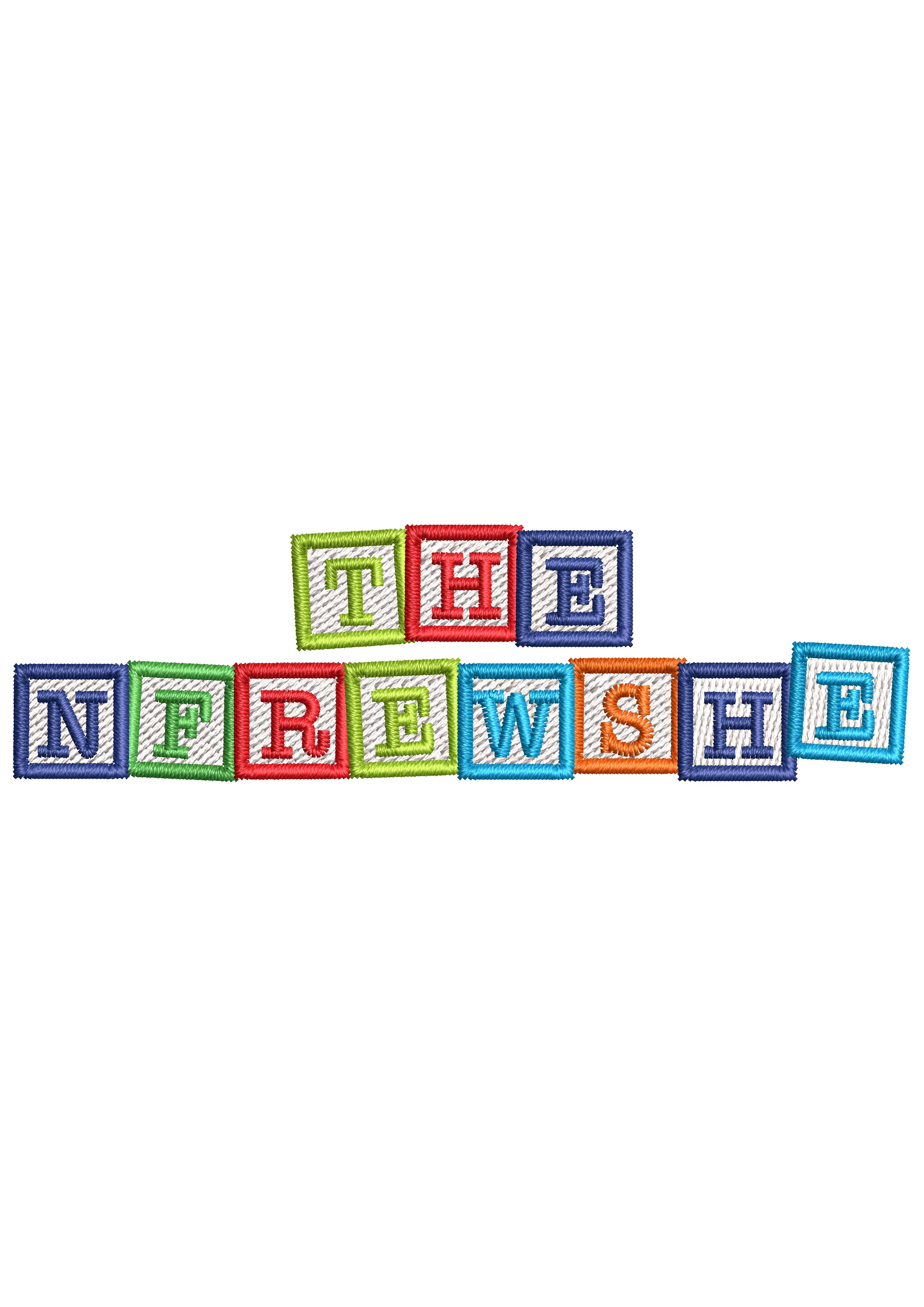 Multi Letters Embroidery Design
