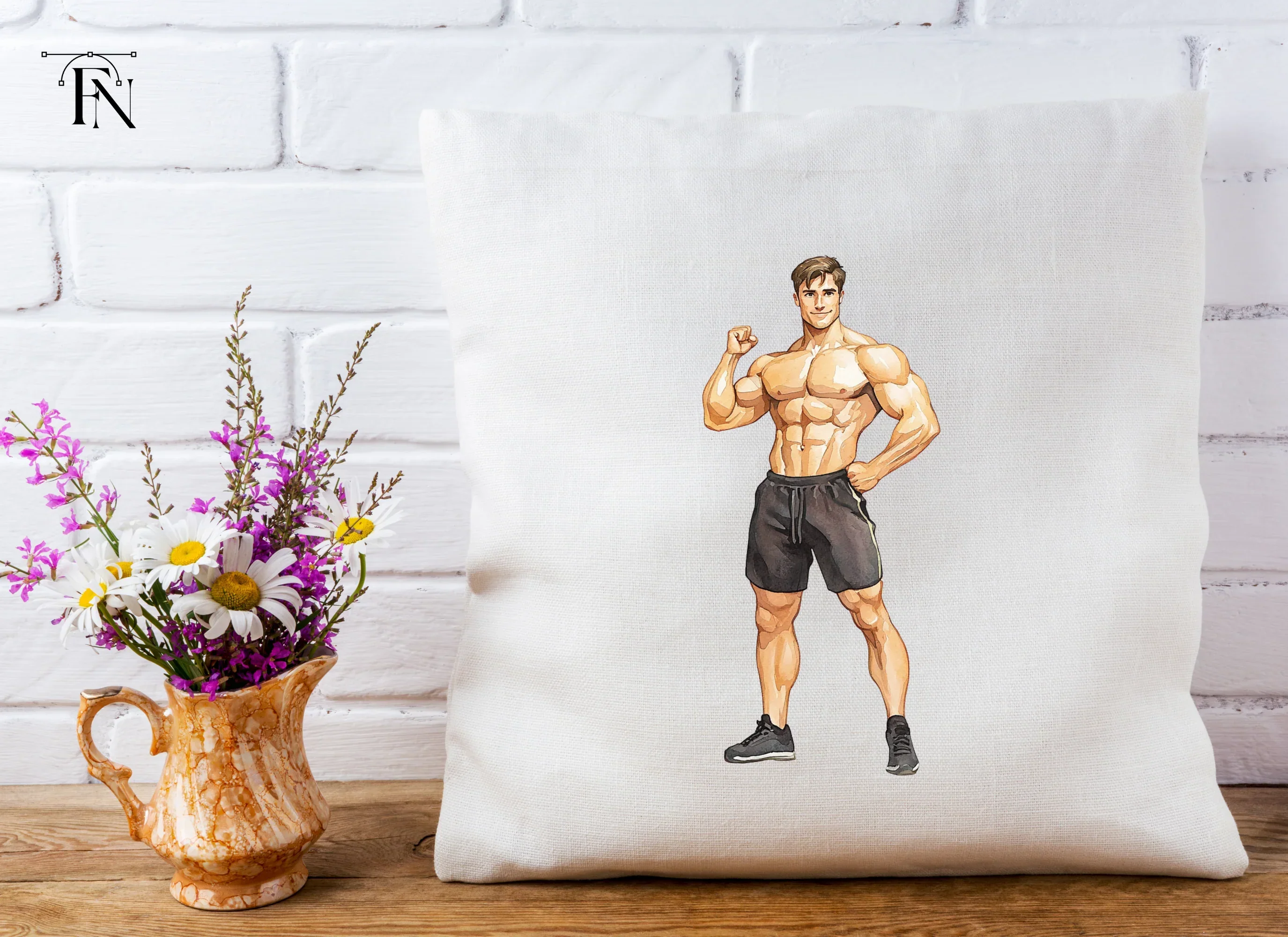 Muscular Men Fitness Clipart Bundle - Image 4