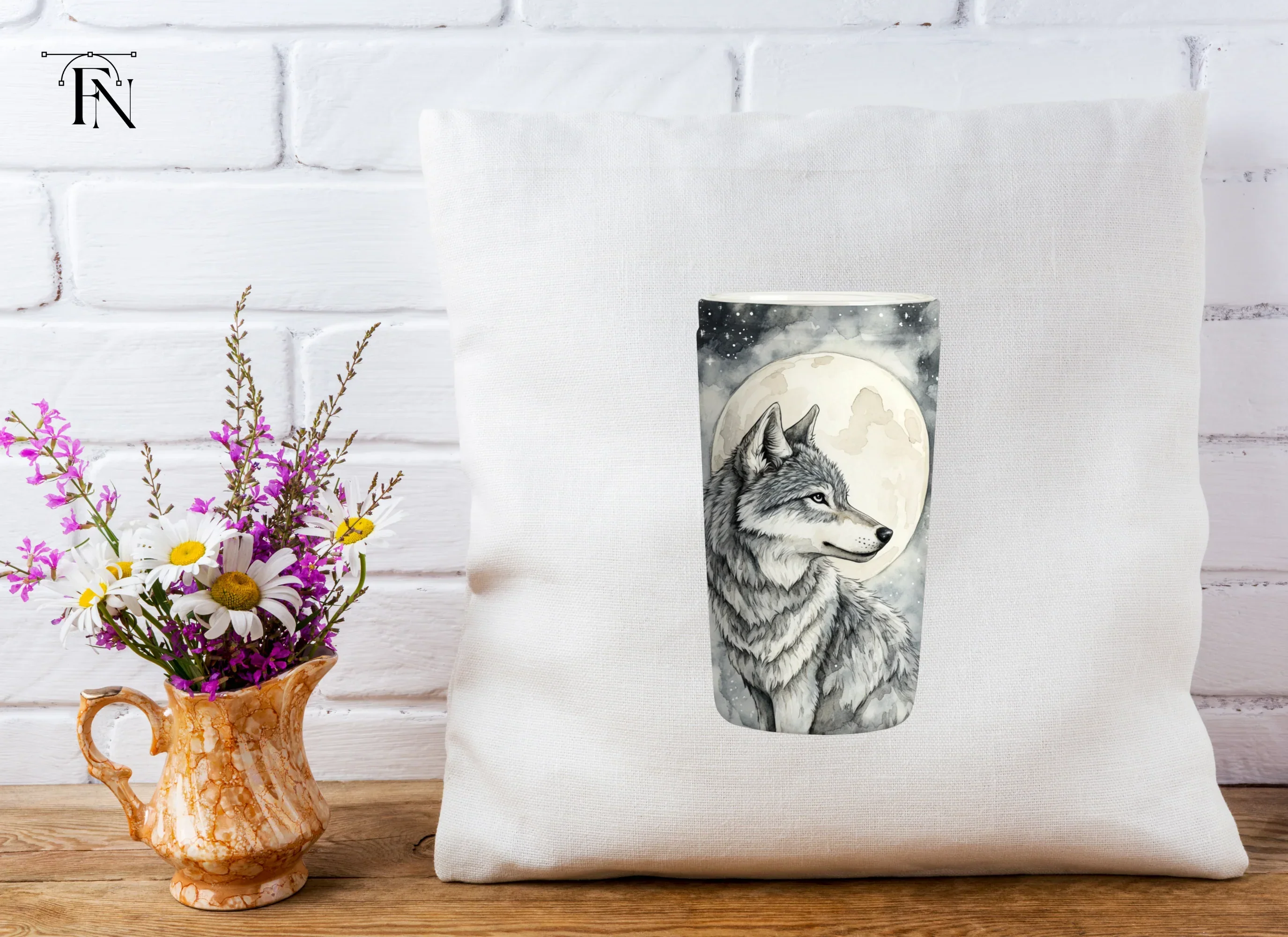 Mystical Wolf Moon Tumbler Clipart Bundle - Image 5