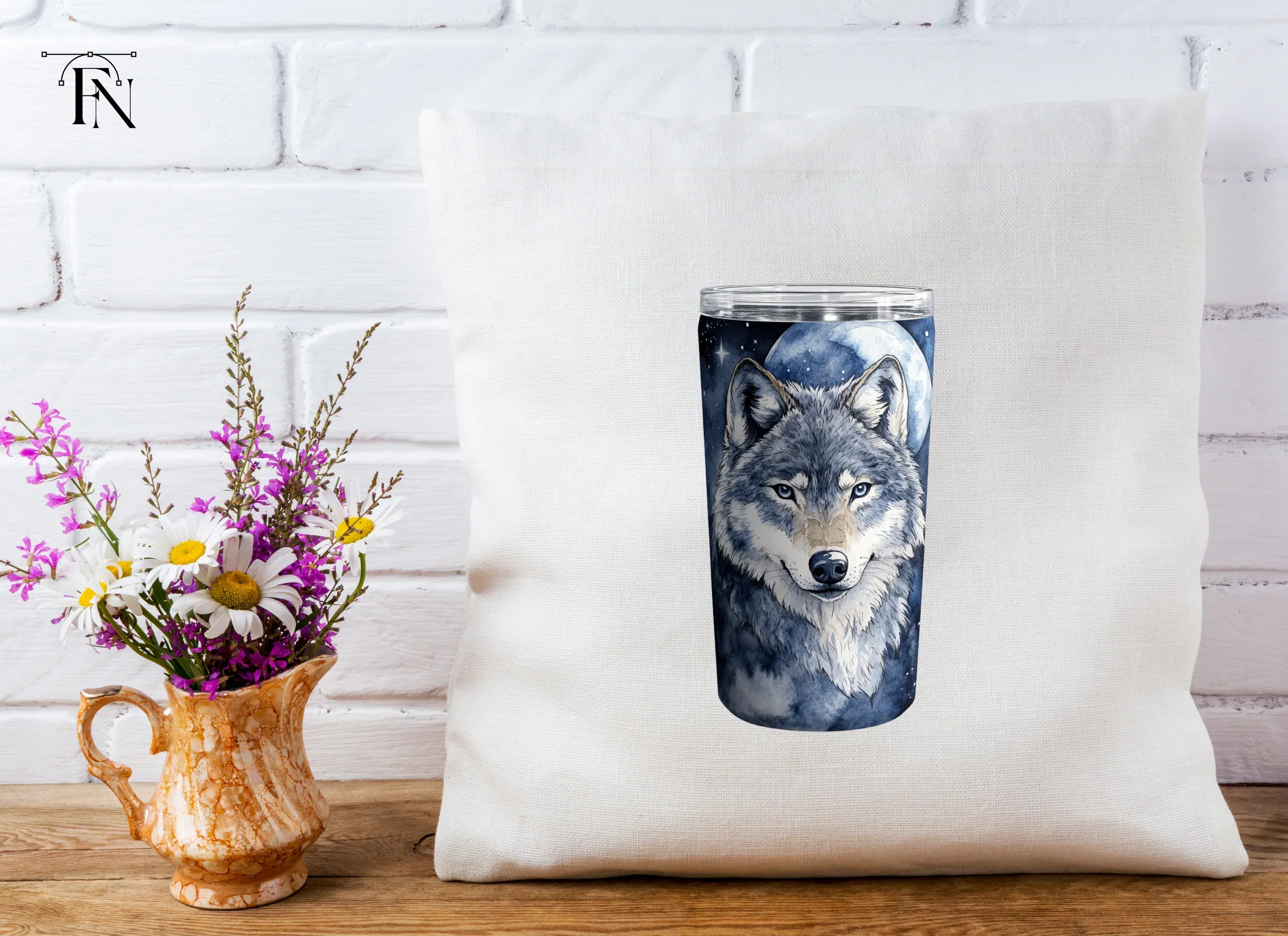 Mystical Wolf Moon Tumbler Clipart Bundle - Image 5