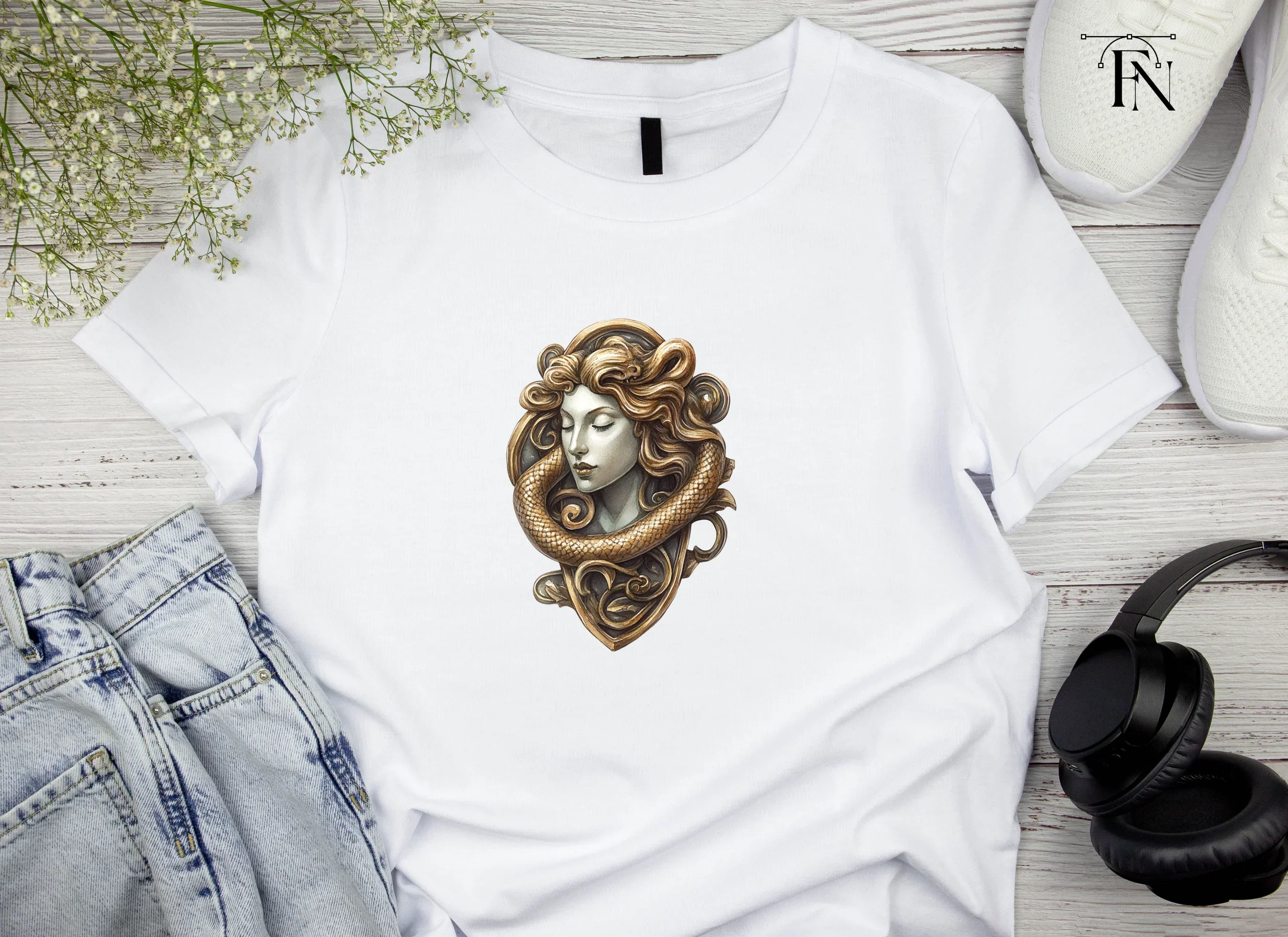 Mythical Medusa Head Clipart Bundle - Image 4