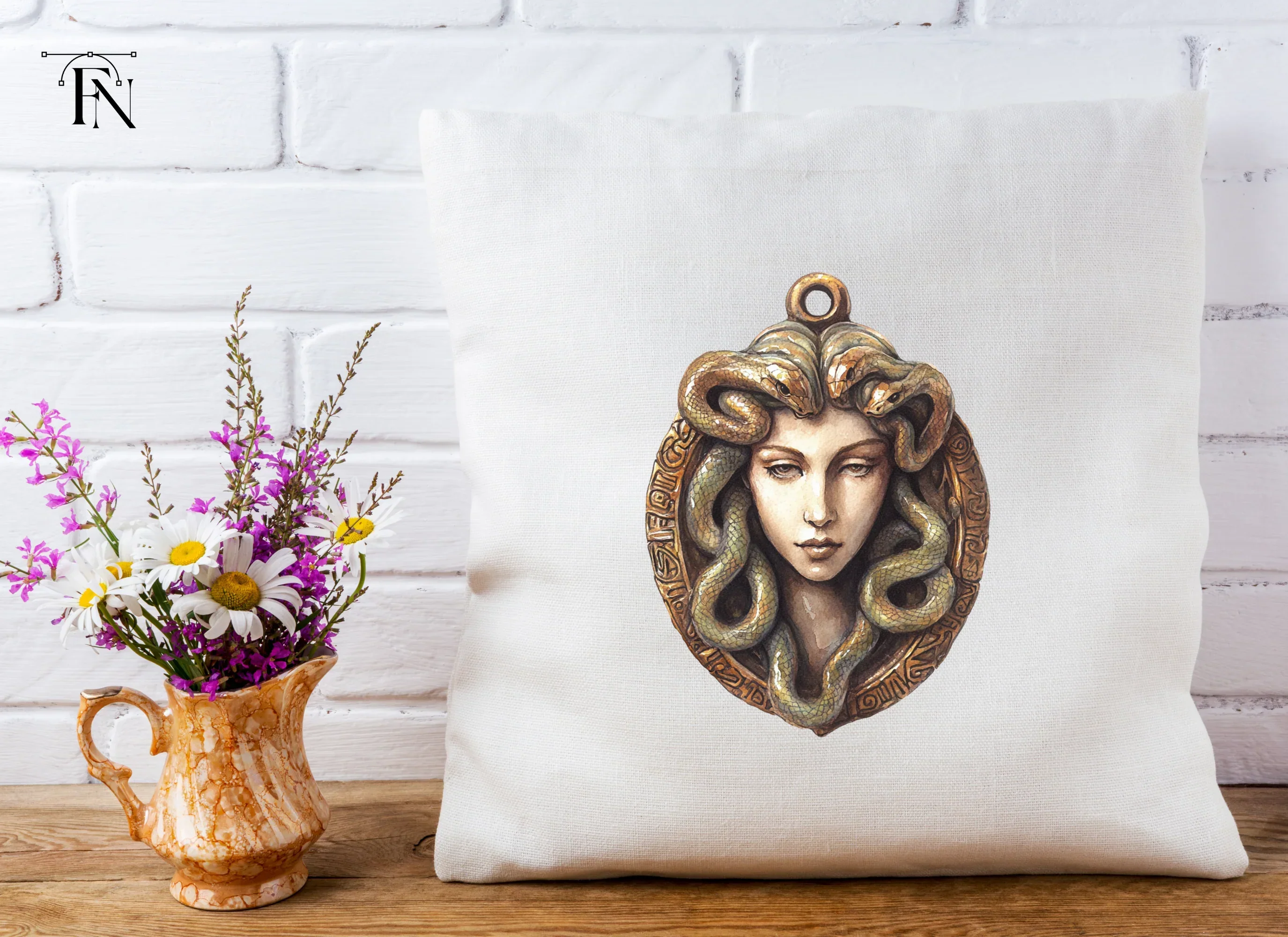 Mythical Medusa Head Clipart Bundle - Image 5