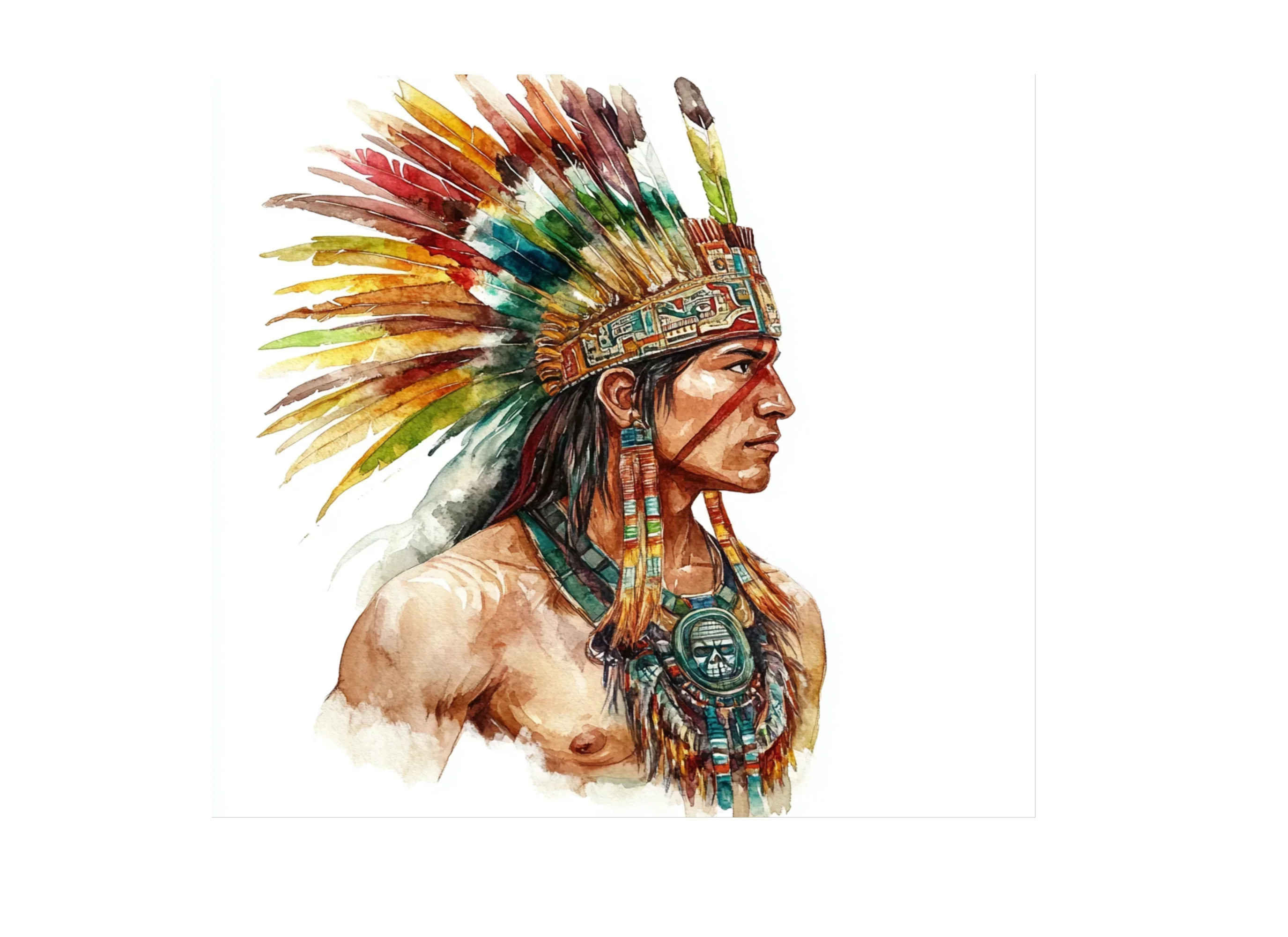 Native American Feather Headdress Clipart Bundle - Image 2