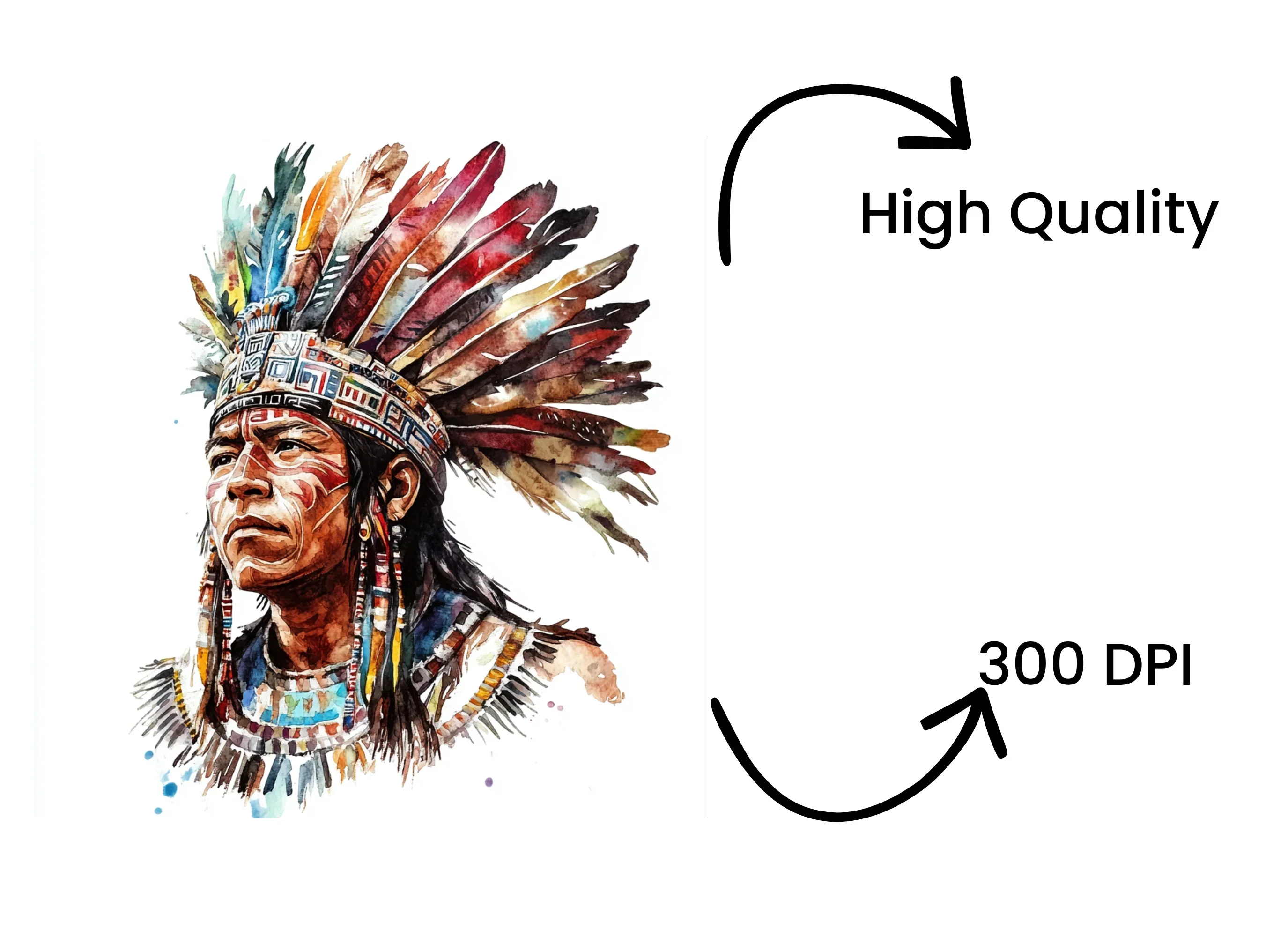 Native American Headdress Clipart Bundle - Image 4