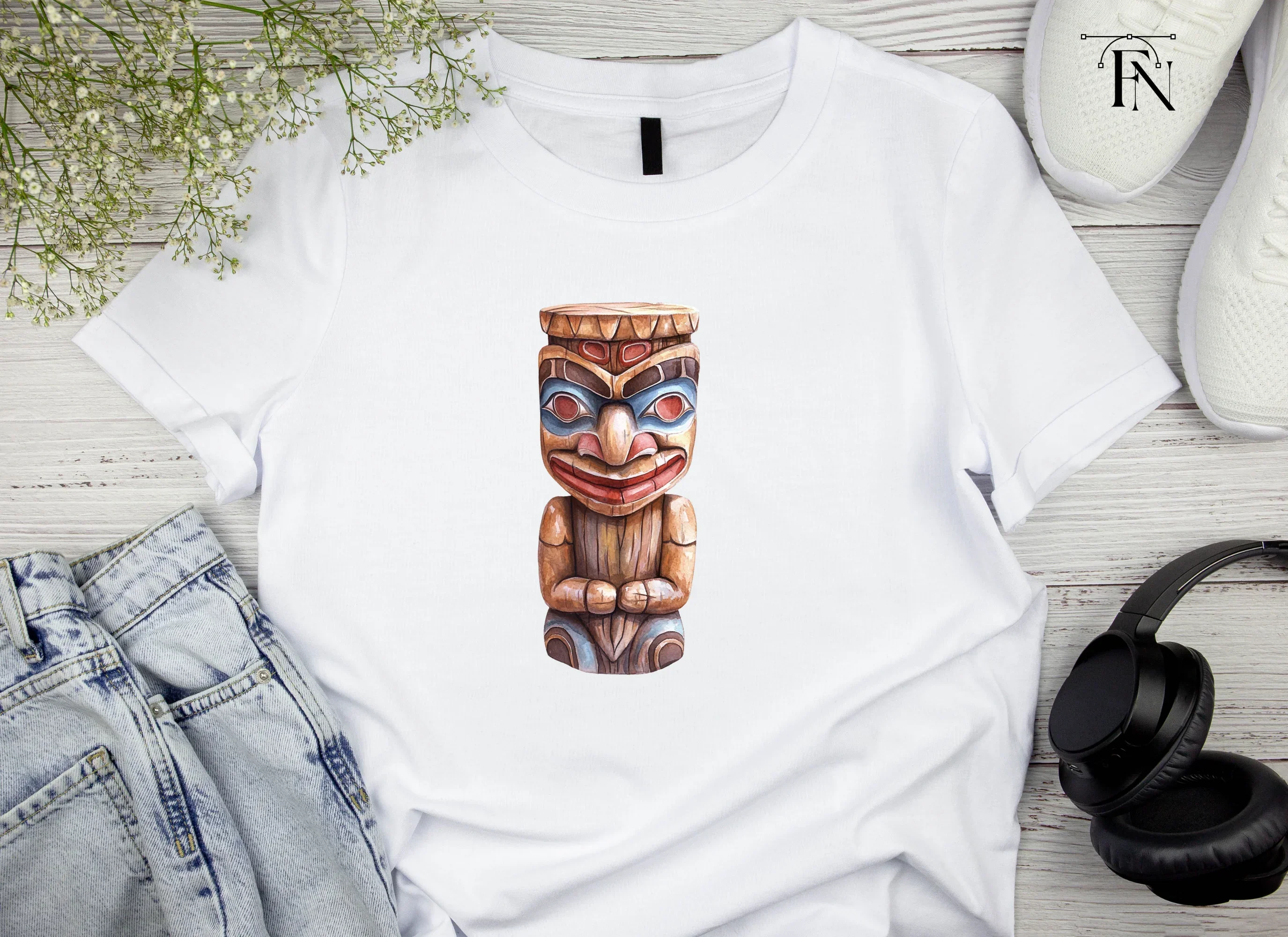 Native American Totem Pole Clipart Bundle - Image 3