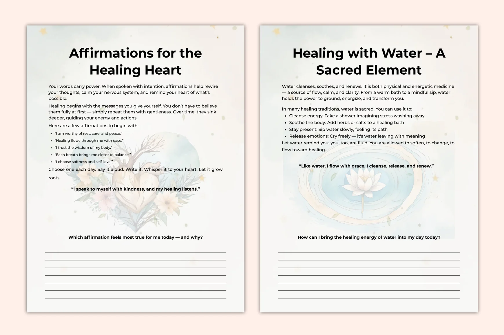 Natural Healing Self-Care Planner - Image 3