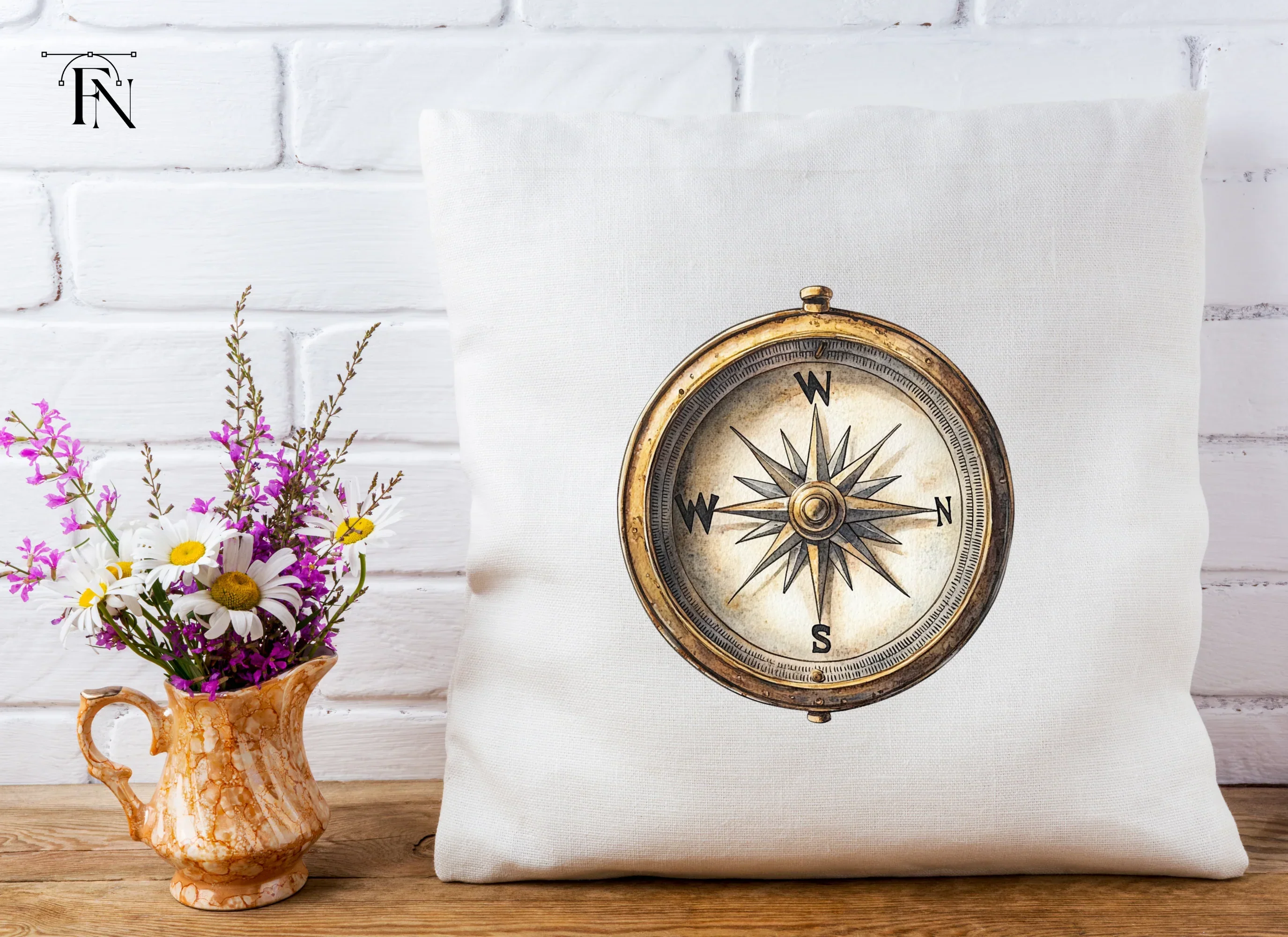 Nautical Compass Rose Clipart Bundle - Image 5